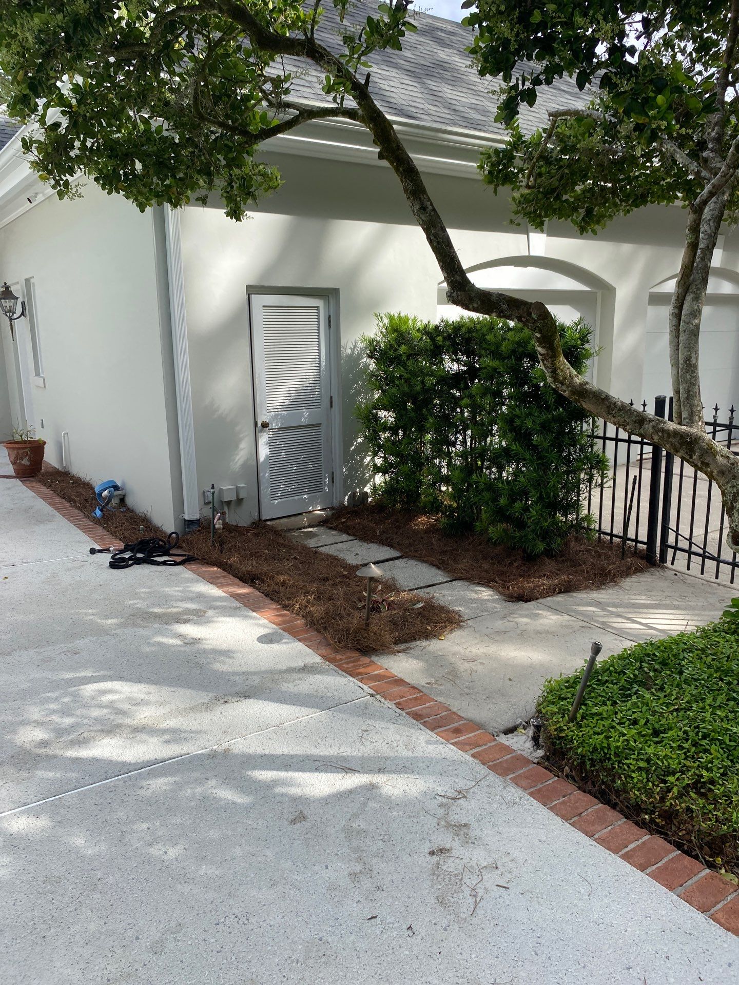 Deerwood Resident | Pine Straw Installation by ProGreen Services