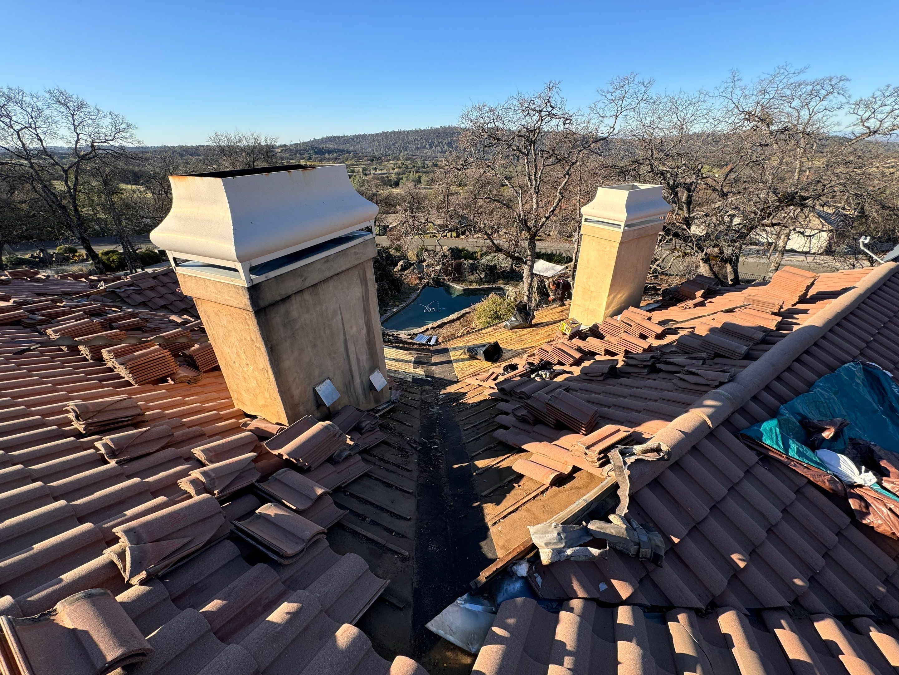 Residential Tile Roof Repair by Nextop Roofing