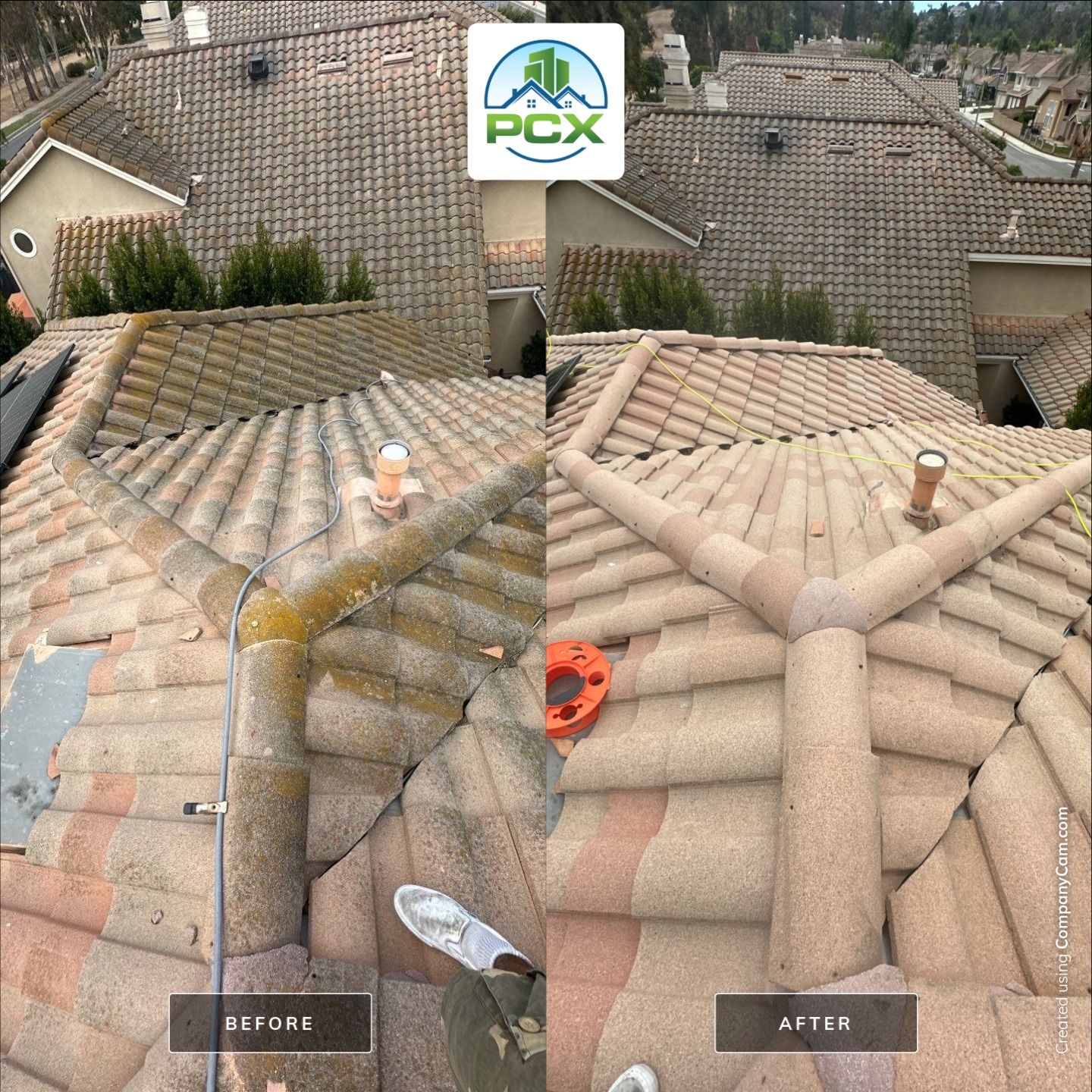 Roof wash and solar cleaning in Orange, CA by Property Cleaning Experts, LLC