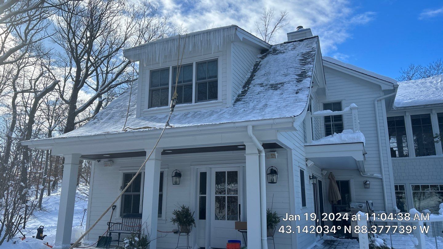 Roof Snow And Ice Dam Removal using Steamer by Stendahl Services
