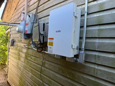 QCell AC Panel install with built in micro inverters!