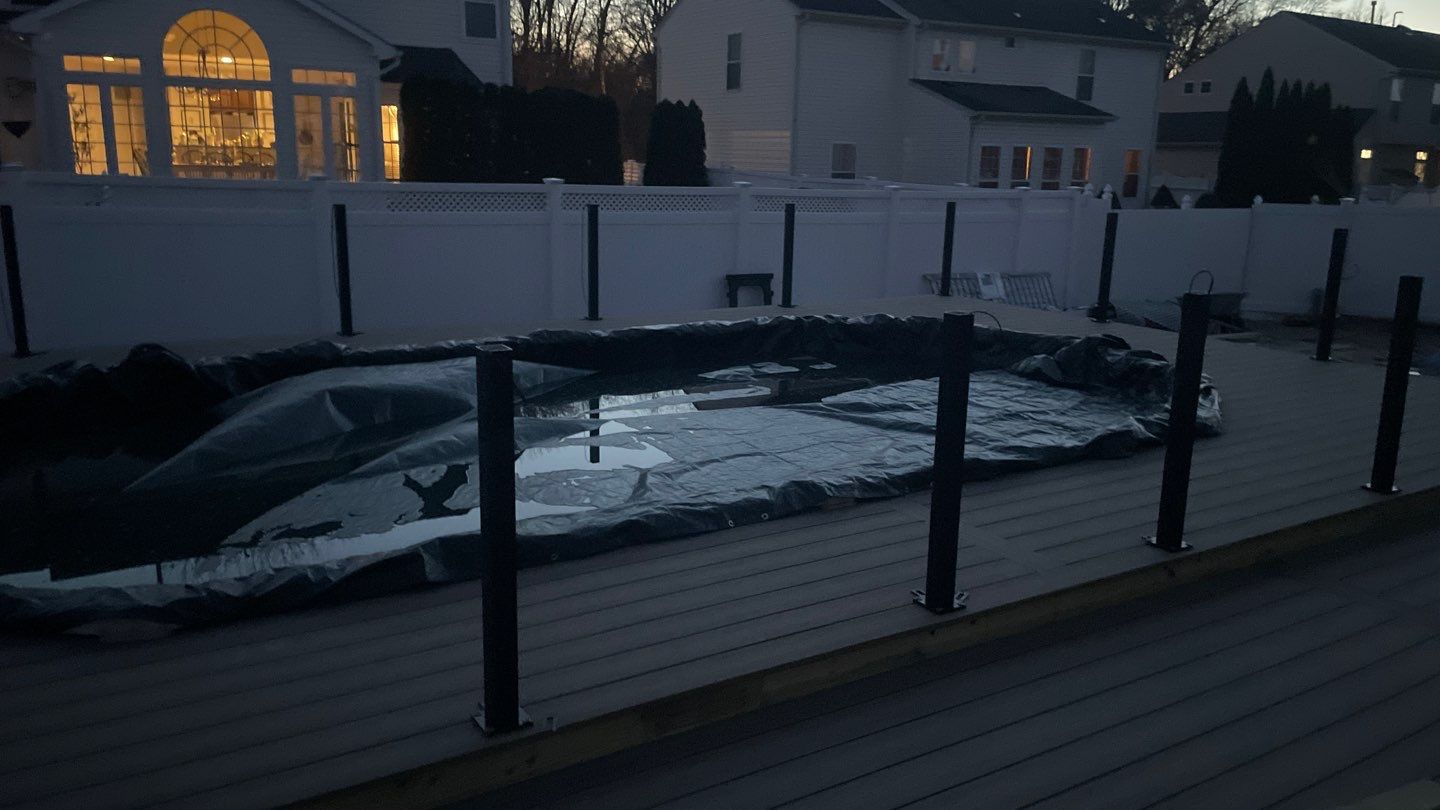 new pool deck in Howell by deck guardian