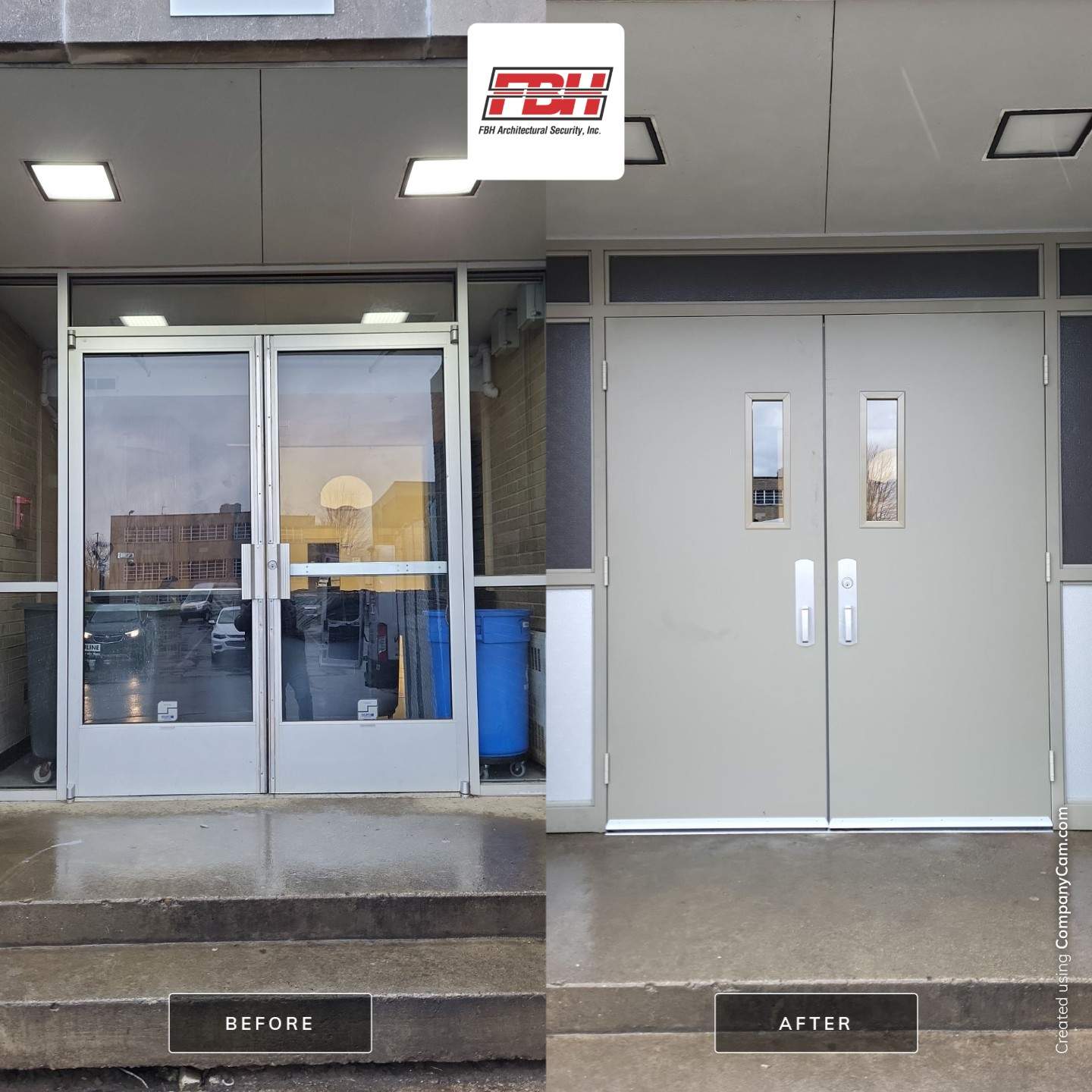 School Exterior Door Safety Upgrade using Complete Opening by FBH Architectural Security