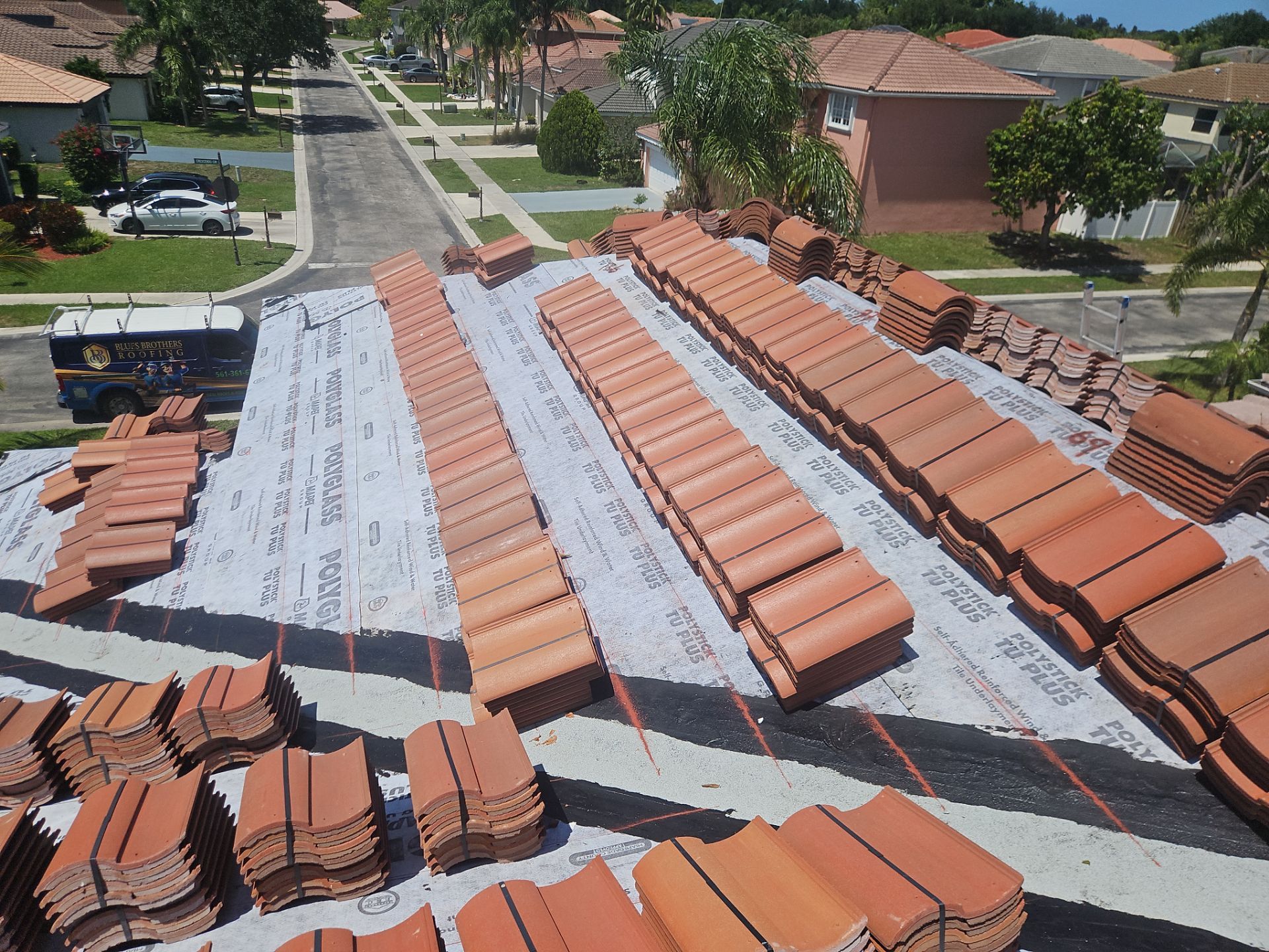 Residential Roofing Installation using WestLake Roofing Tile by BLUES BROTHERS ROOFING