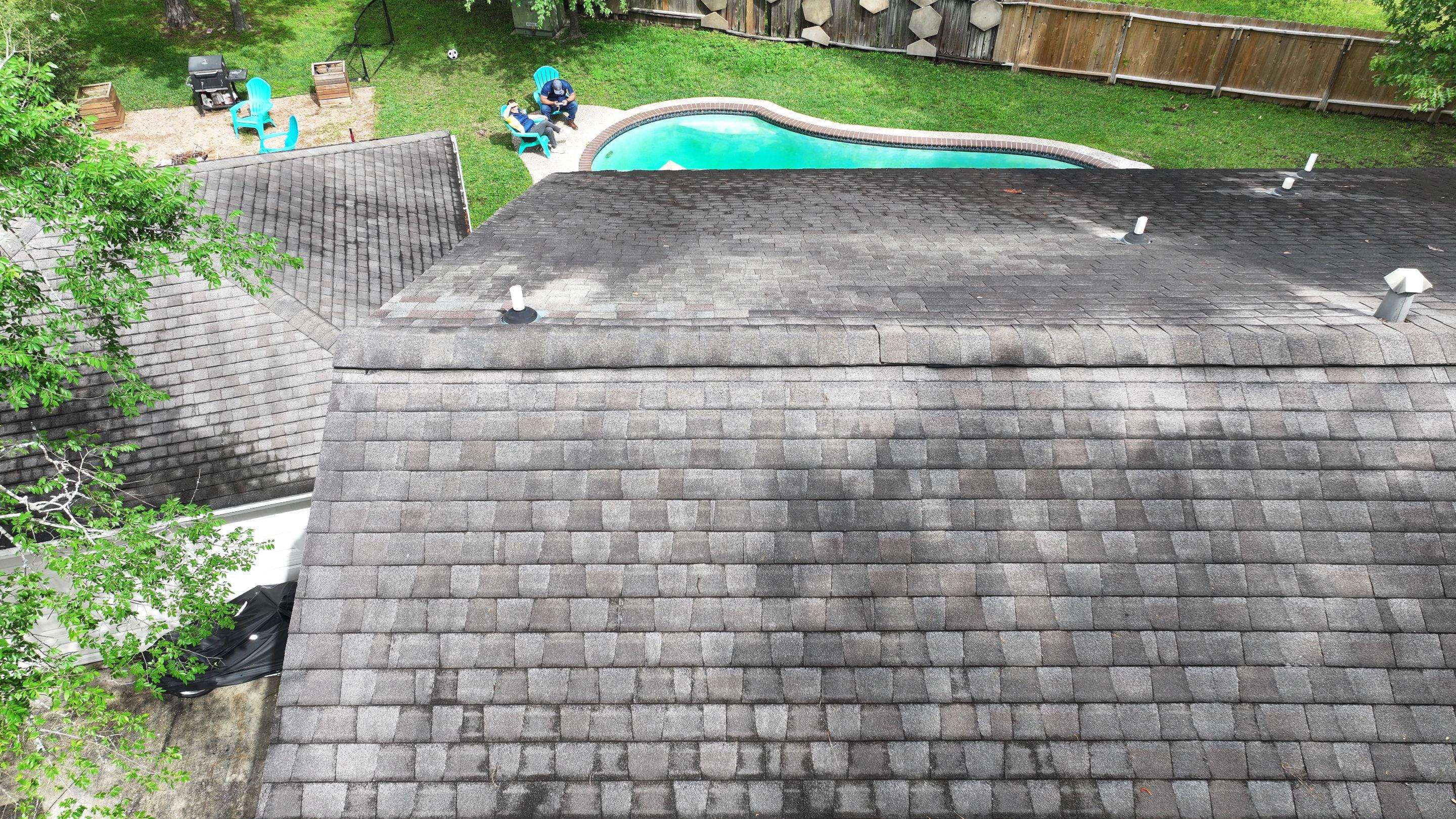 Roof Leak Repair with Peel-and-Stick Membrane — Spring, TX by PL Roofing & SB Roofing, LLC.