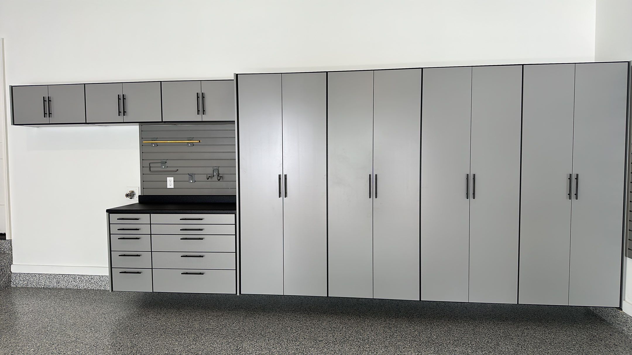 Jeanne E. transformed her garage with cabinets and a Banner Garage Floor by Banner Garage