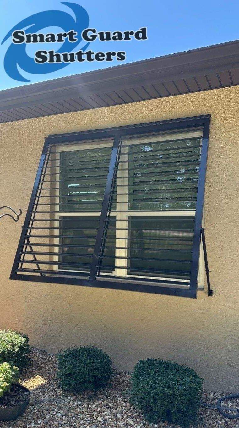 Impact Bahama in Grey Brown by Smart Guard Shutters