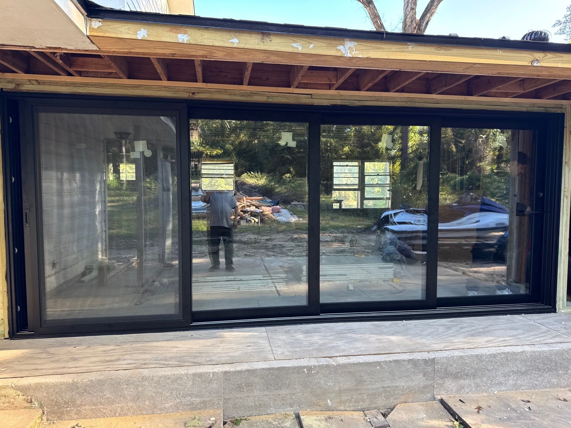 Panoramic Grandeur: 16-Foot Wide Architectural Sliding Door Installation by Tibi Soli LLC