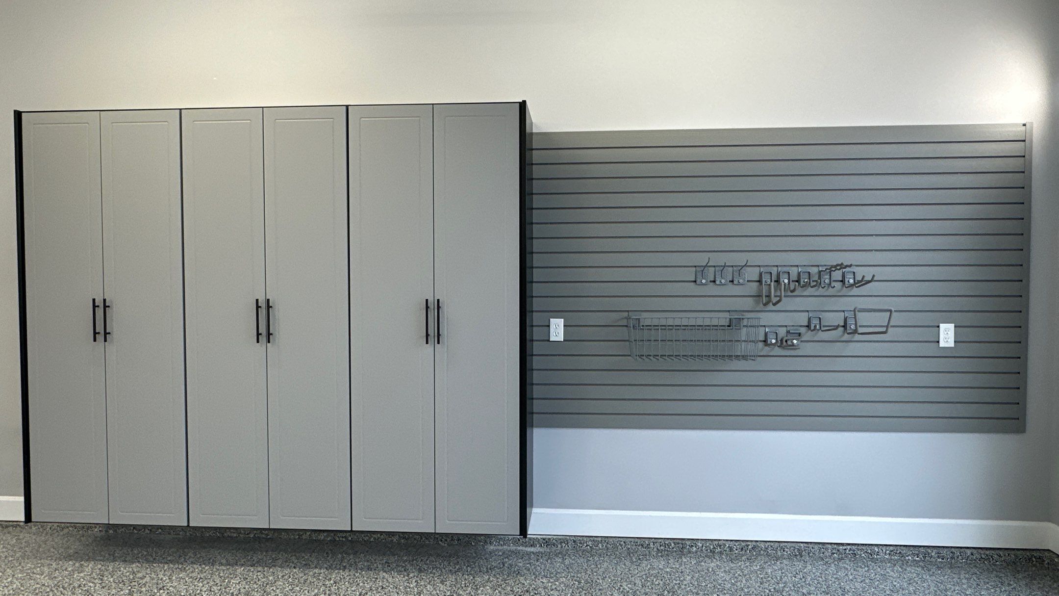 Pat F upgraded his garage with a cool Two-tone cabinet setup by Banner Garage
