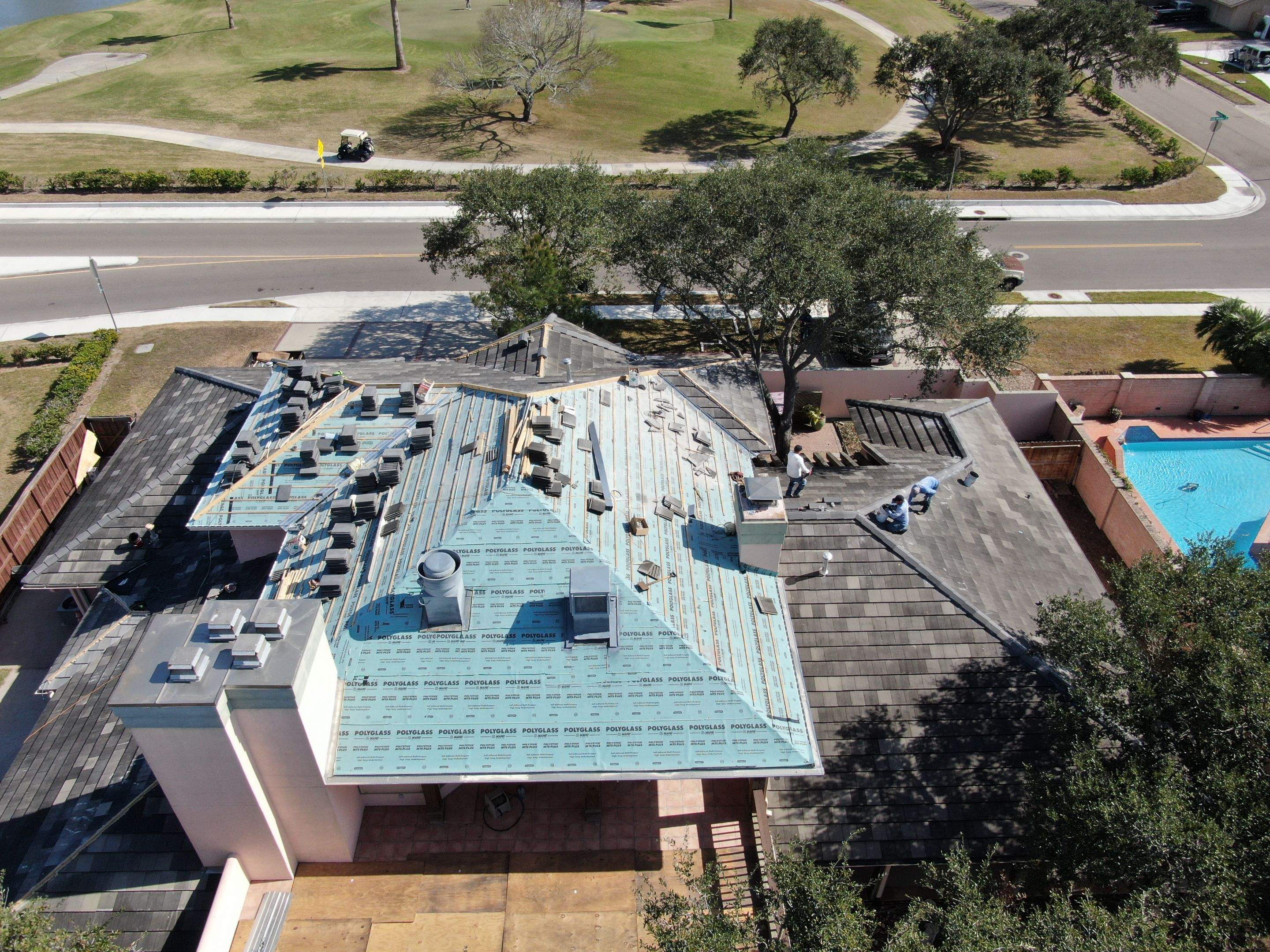 Golf Course Mansion on the Green, in the Heart Of Corpus Christi by Bayfront Roofing and Construction