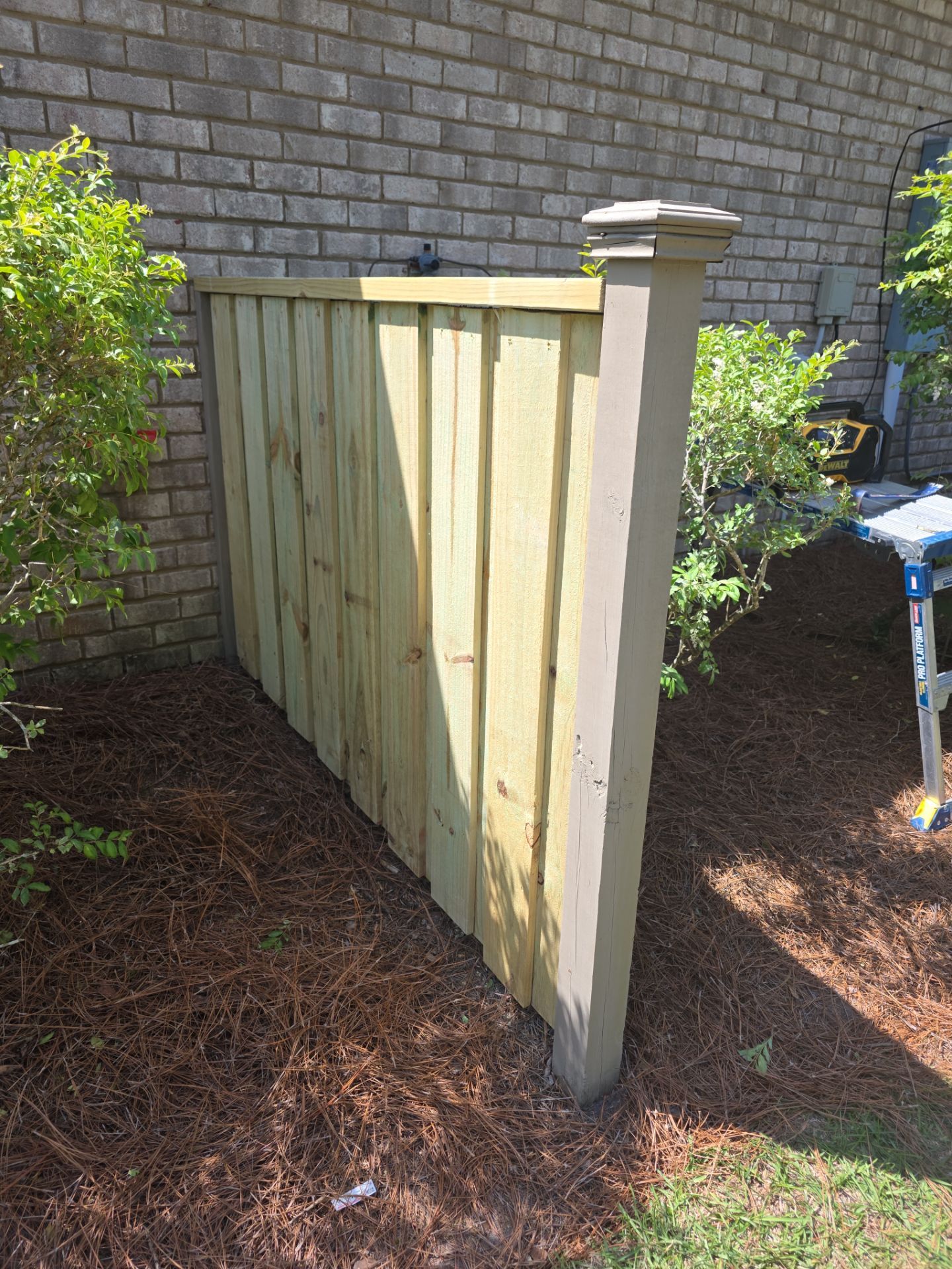 Fence Repair using Severe Weather 2-in x 4-in x 8-ft #2 Prime Southern yellow pine Above ground Pressure Treated Lumber by RGR Construction and Roofing, LLC