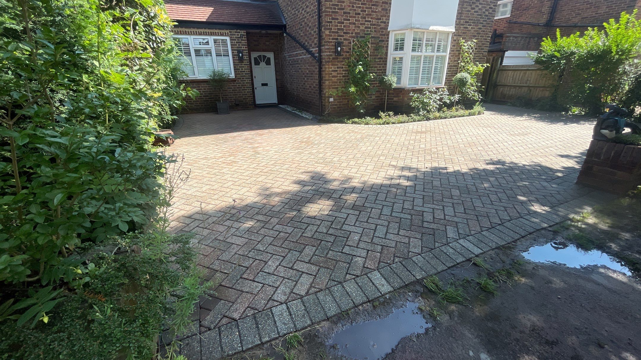 Driveway And Patio Clean using honda 21 ltr/min by Ges Exterior Cleaning ltd