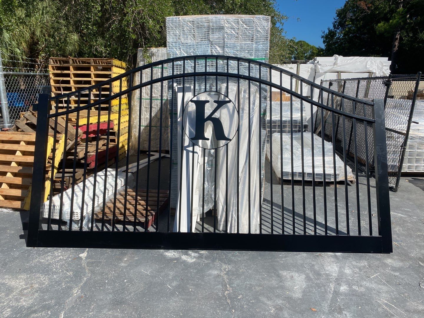 Longboat Key, FL 6 ft. Tall Entry Gates & Shadowbox Wood Fence by Asap fence and gates, LLC