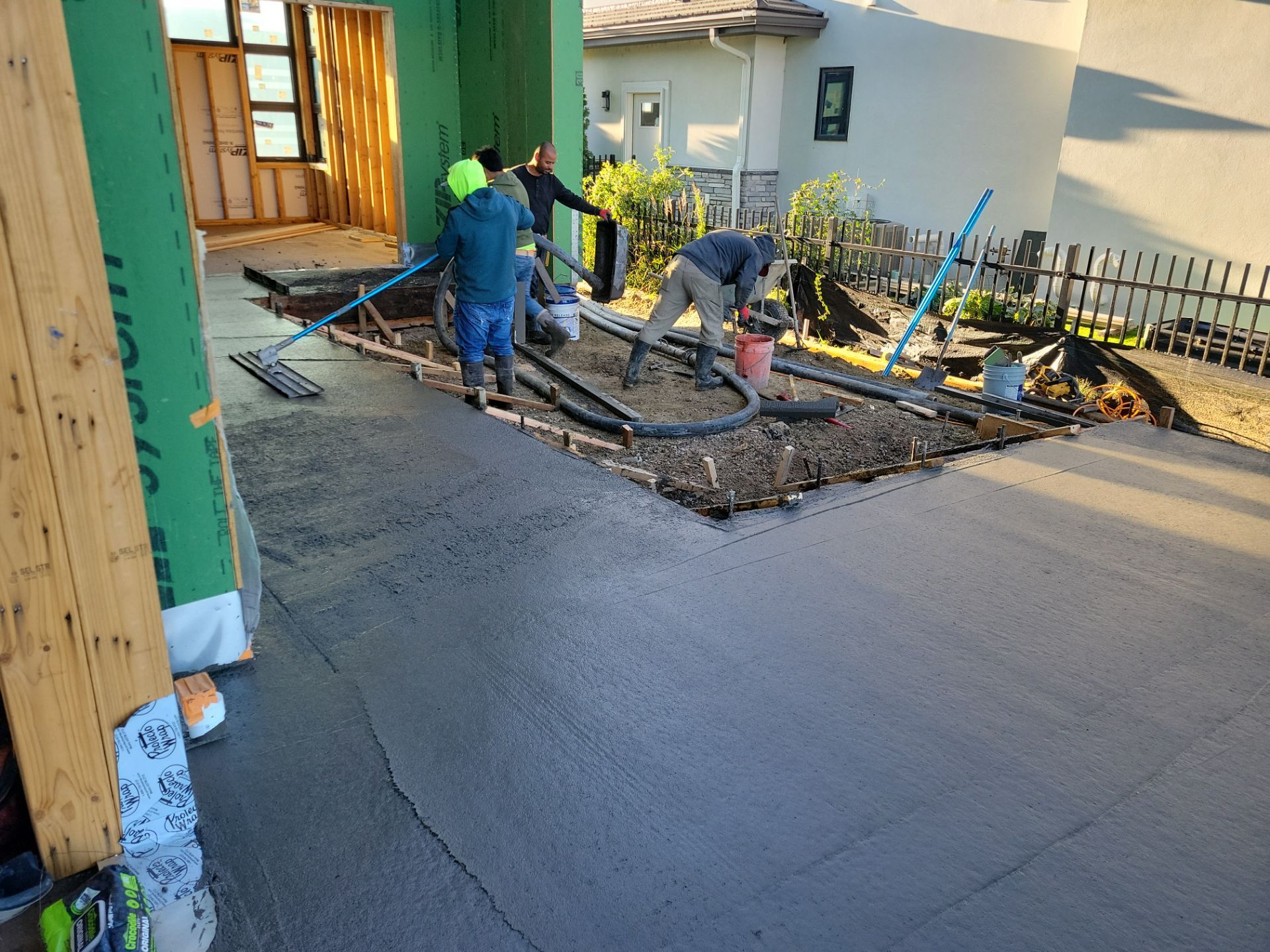 Stamped Concrete Patio and Custom Walkway Installation in Berthoud, Colorado by Center Line Concrete