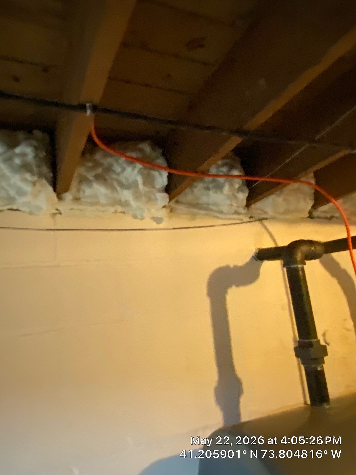 Rim Joist using open cell spray foam by NYS Foam & Energy