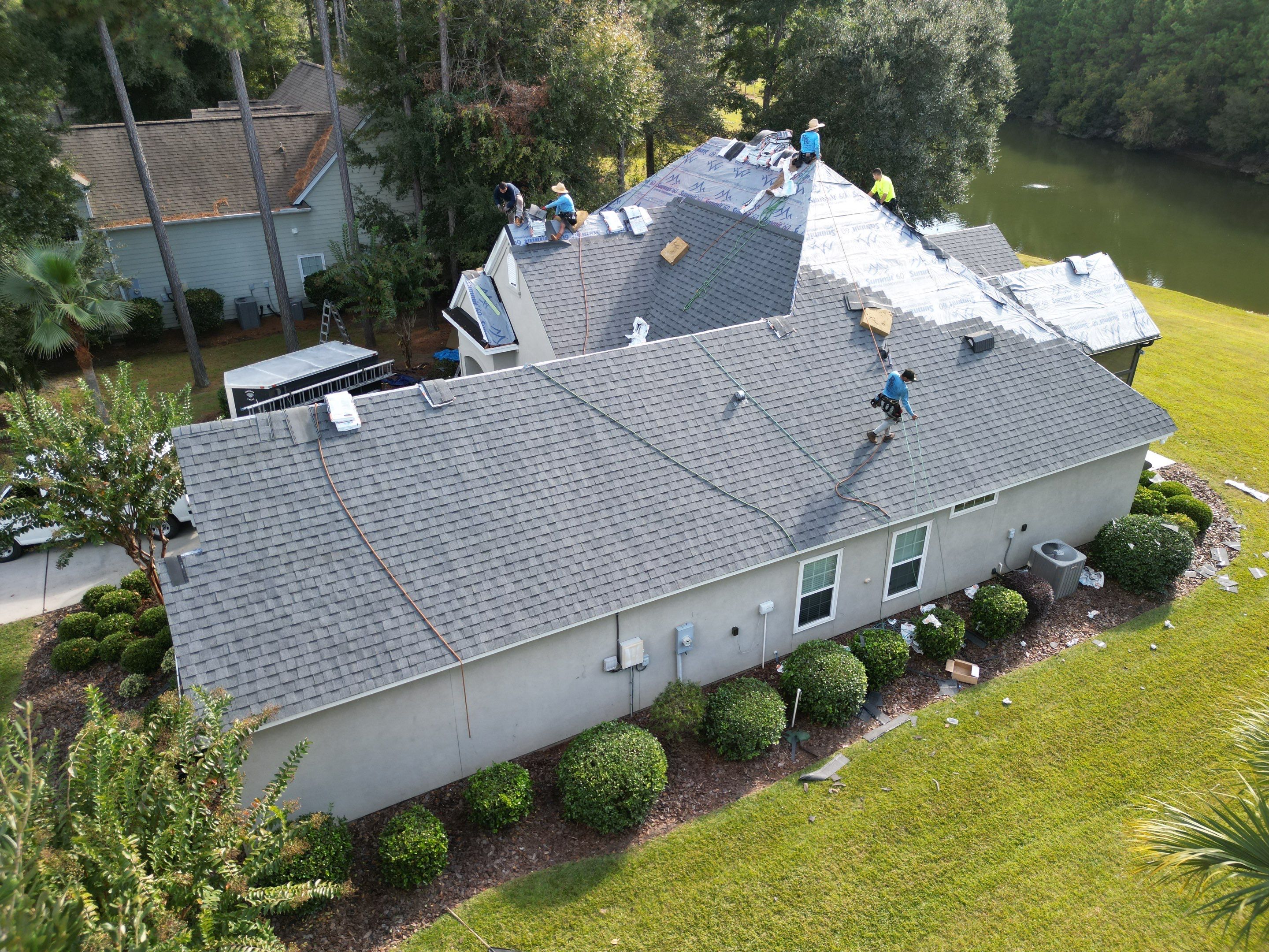 Residential Roofing Installation using Atlas Pinnacle Pristine Pewter by Talya Roofing