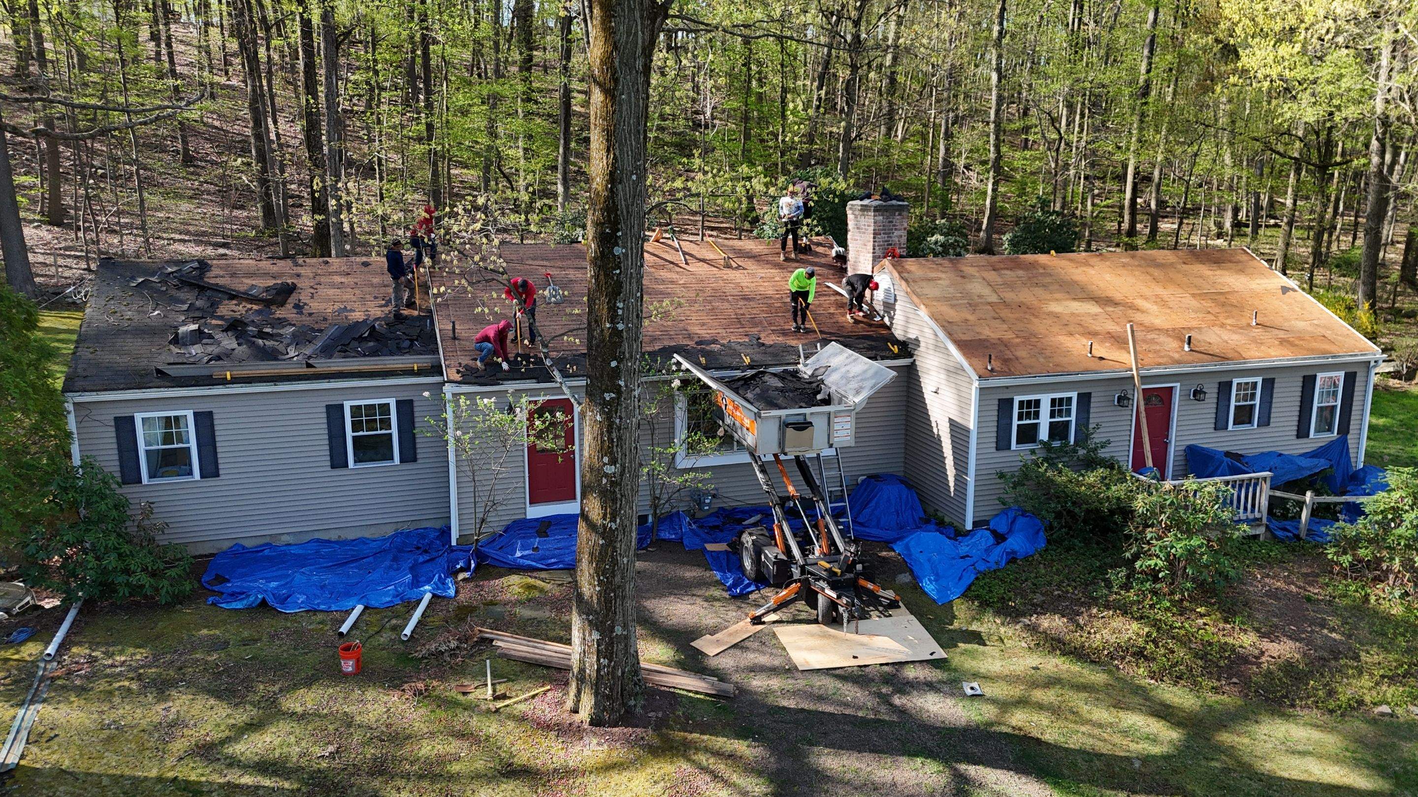 Roof Project in Califon, NJ. by All State Home Improvement Inc.