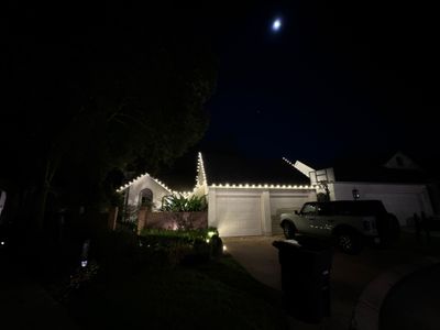 WINTER SERVICES: HOLIDAY LIGHTING using C9 LED LIGHTING LANDSCAPE PERIMITER