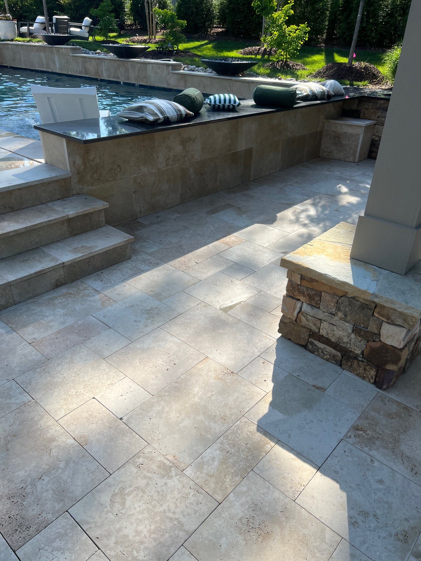 Pool Deck using Wood Sealant by DuraSeal