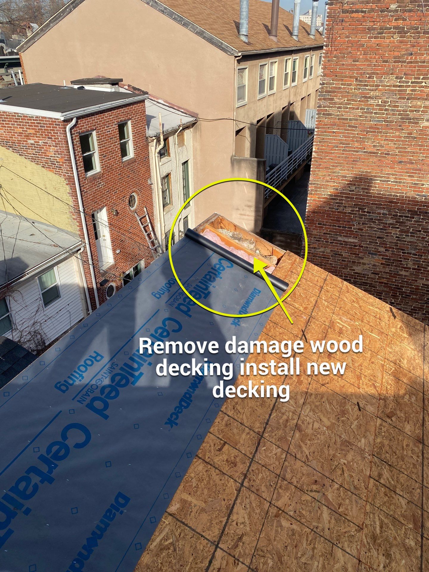 Residential Roofing Installation using Landmark Shingles by Alpha Design Services