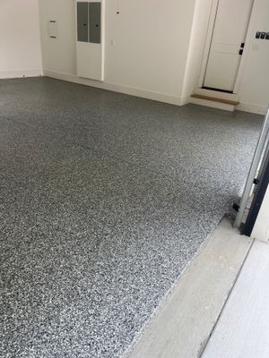 Garage Floor Coating using Wombat