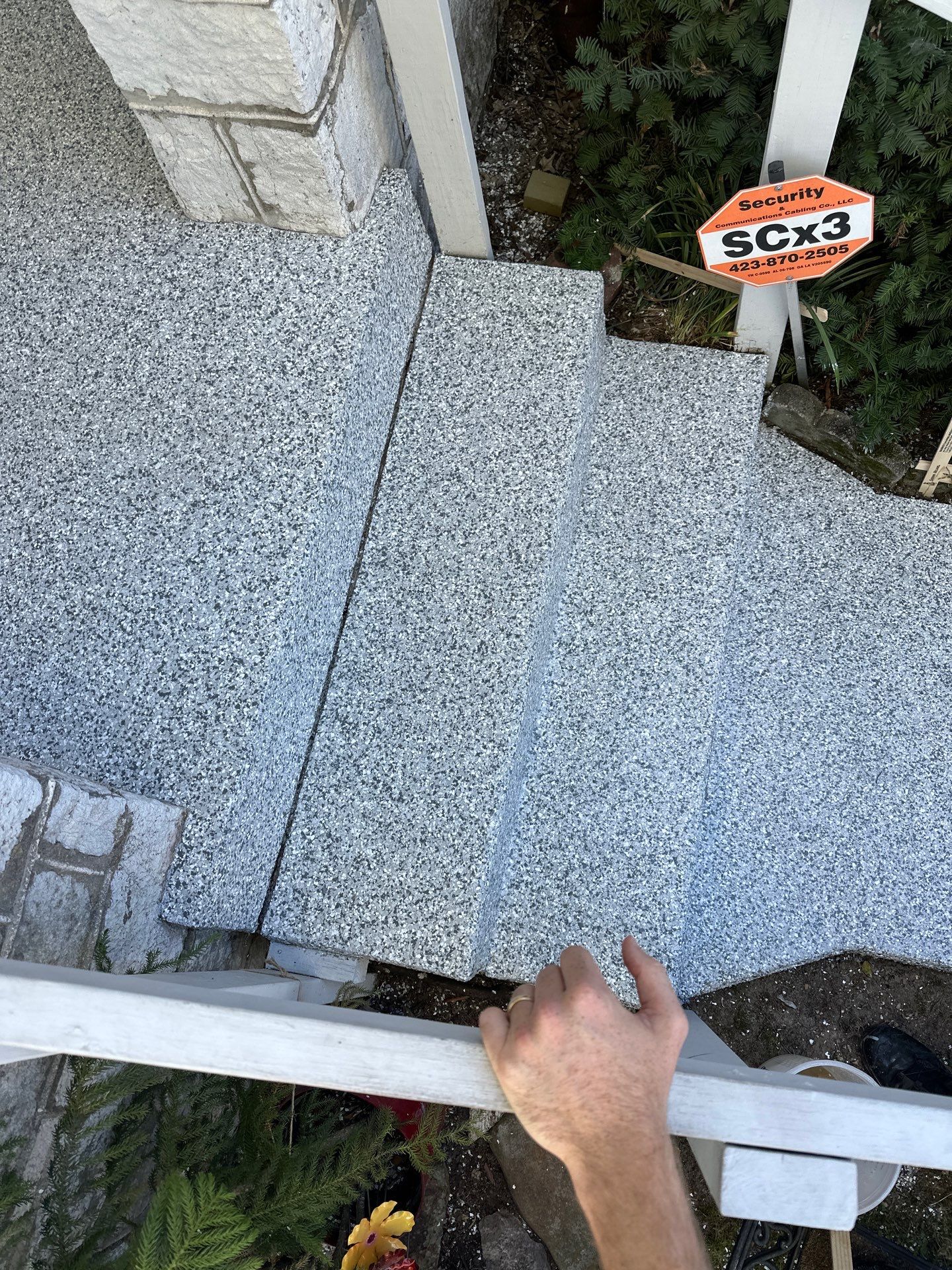 Front Porch using Gravel by Elite Floor Solutions