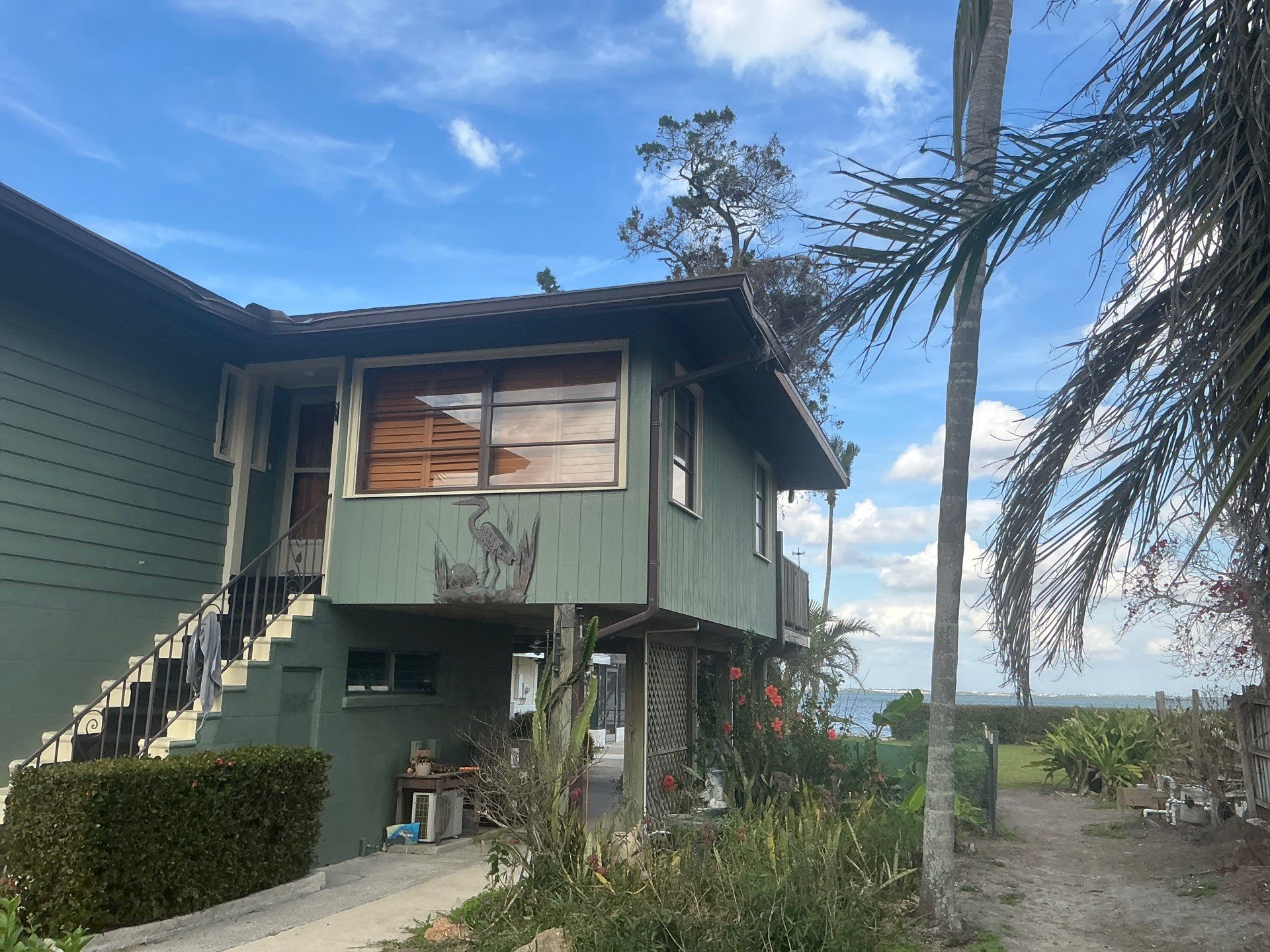 White Soffit and Fascia Installation in Longboat Key FL by Gutter Professors