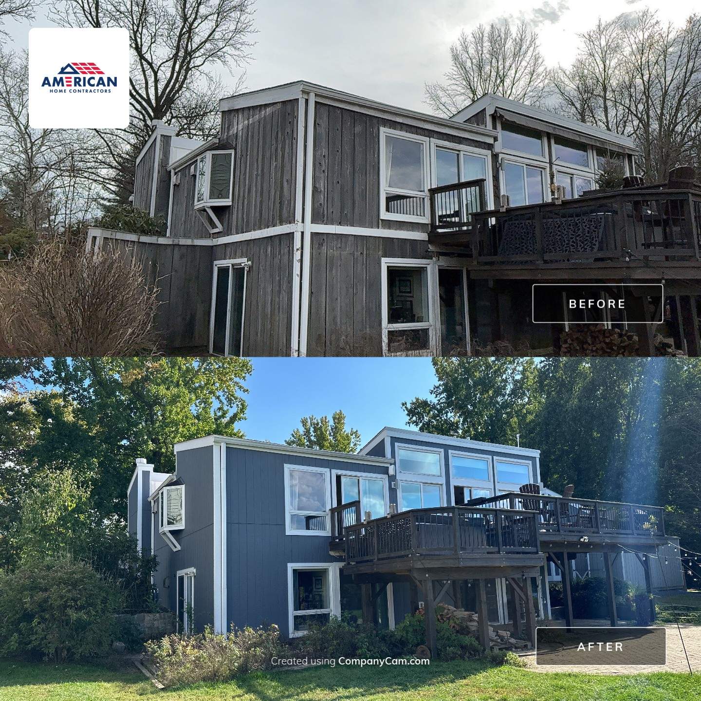 LP SmartSide Install in Columbia, MD by American Home Contractors