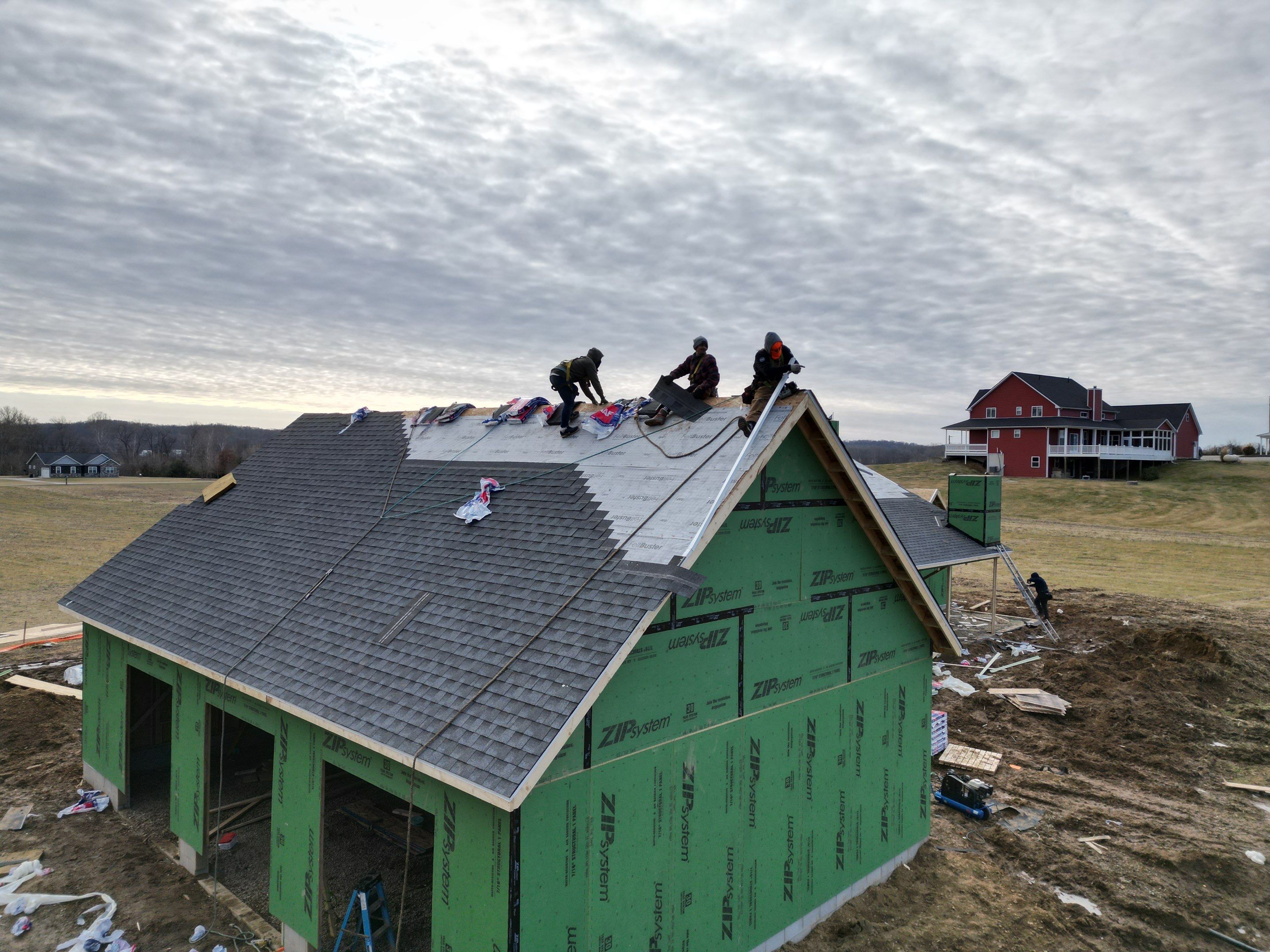 Residential Roofing Installation using Timberline HDZ Shingles - Williamsburg Slate by RoofX 
