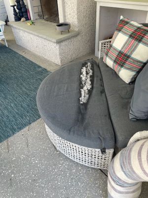Burnt Patio Furniture Project in Wilmington, NC