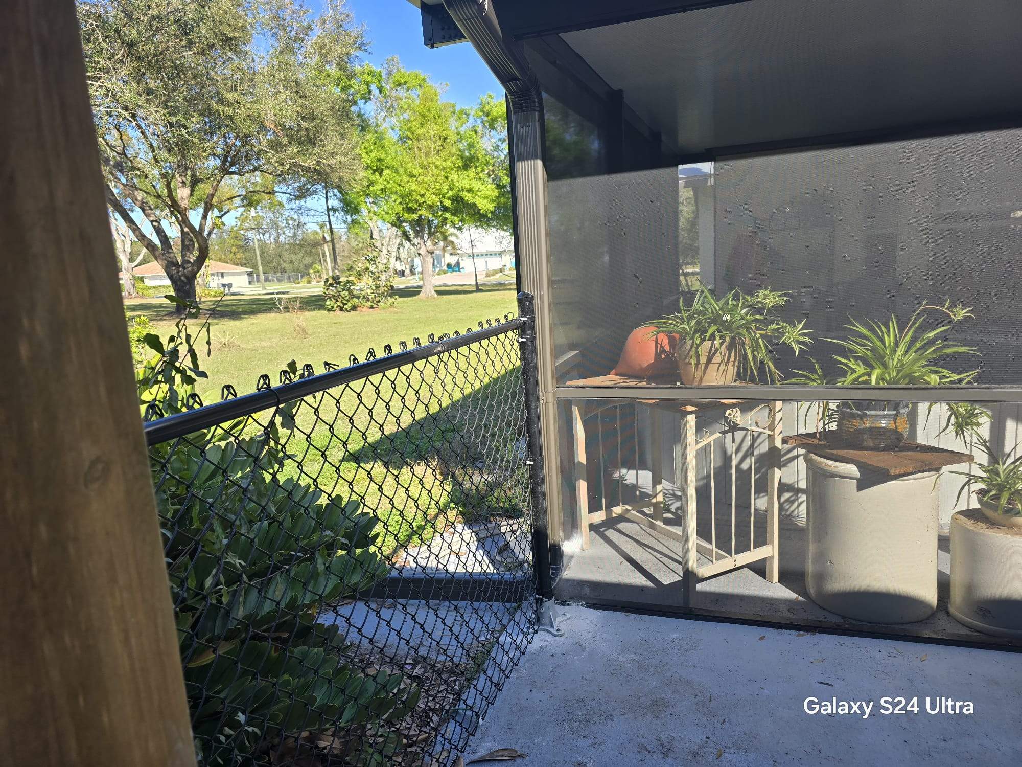 Black Chain Link Fence Installation in Port Charlotte by True Fence LLC