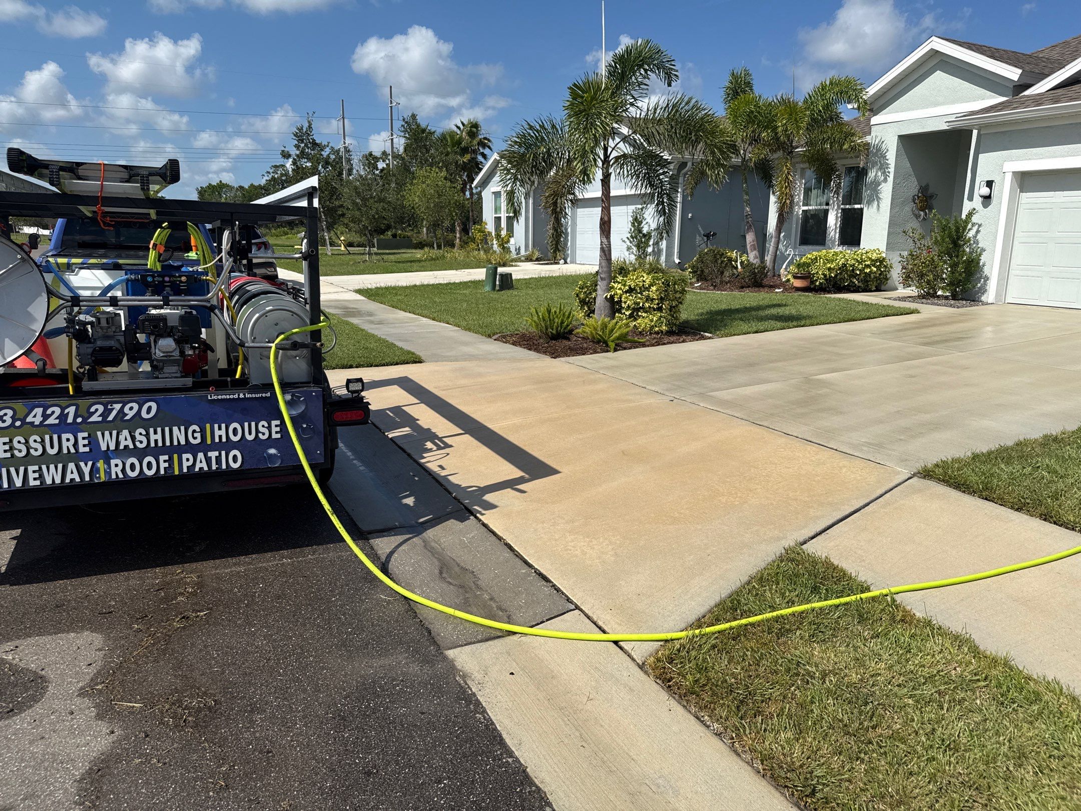 Full Exterior Cleaning Project – Willow Walk Community, Palmetto, FL by Sunshine AquaWash