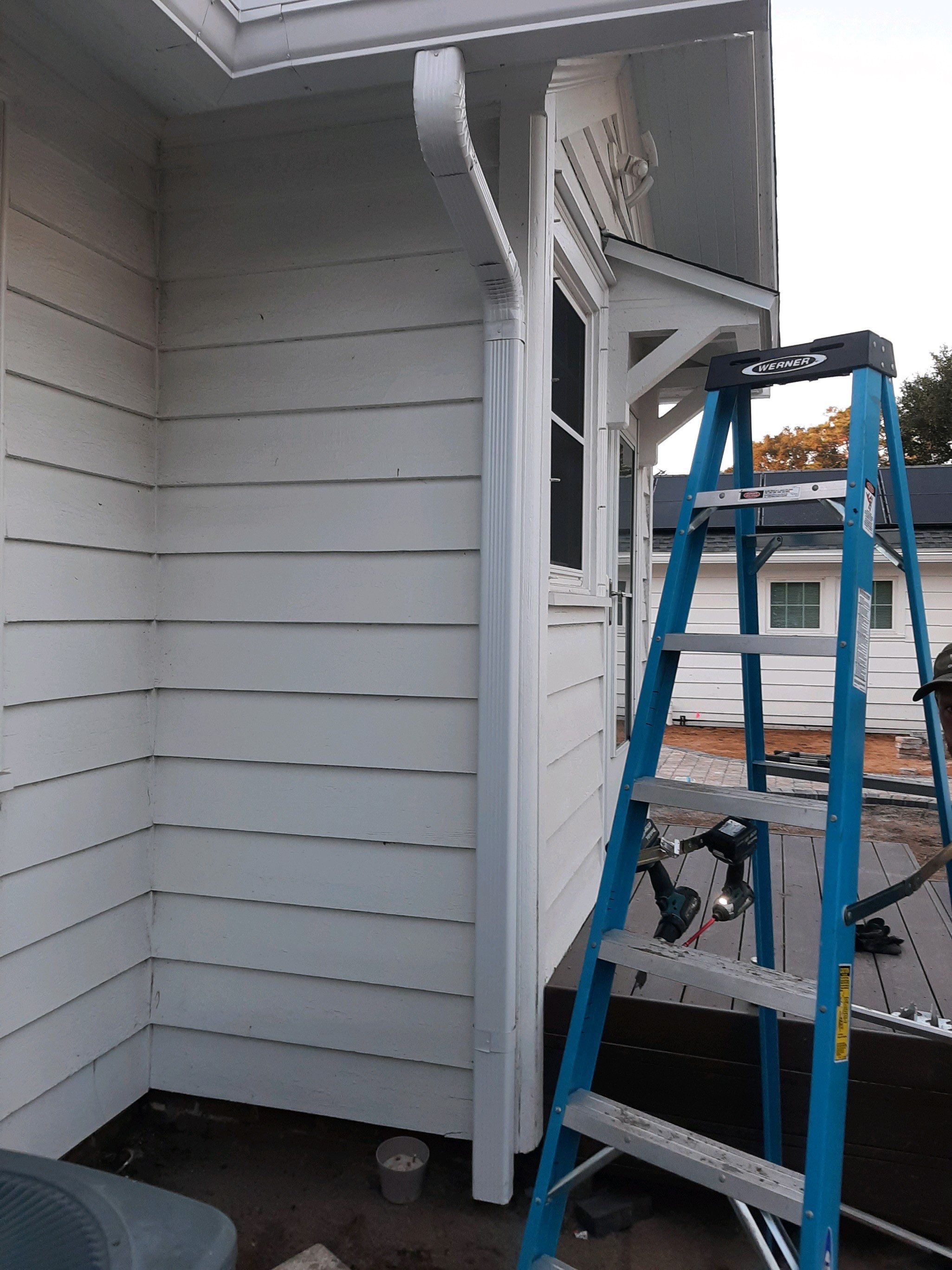 Gutter Installation using K-Style Seamless Gutters by Gutter Professors