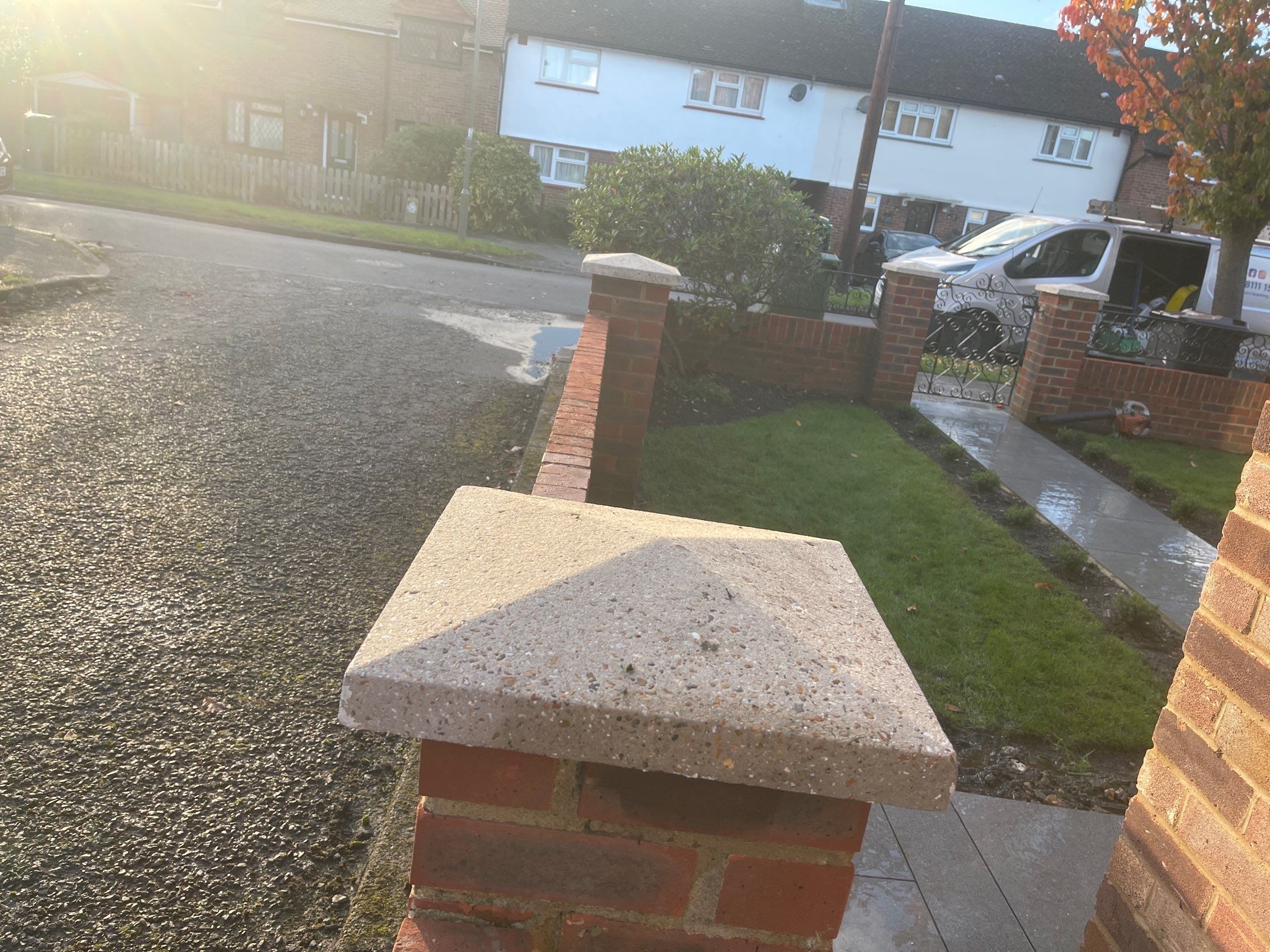 Roof Clean and Coping Stones using Honda 15lpm Low Pressure Washing Machine by Ges Exterior Cleaning ltd