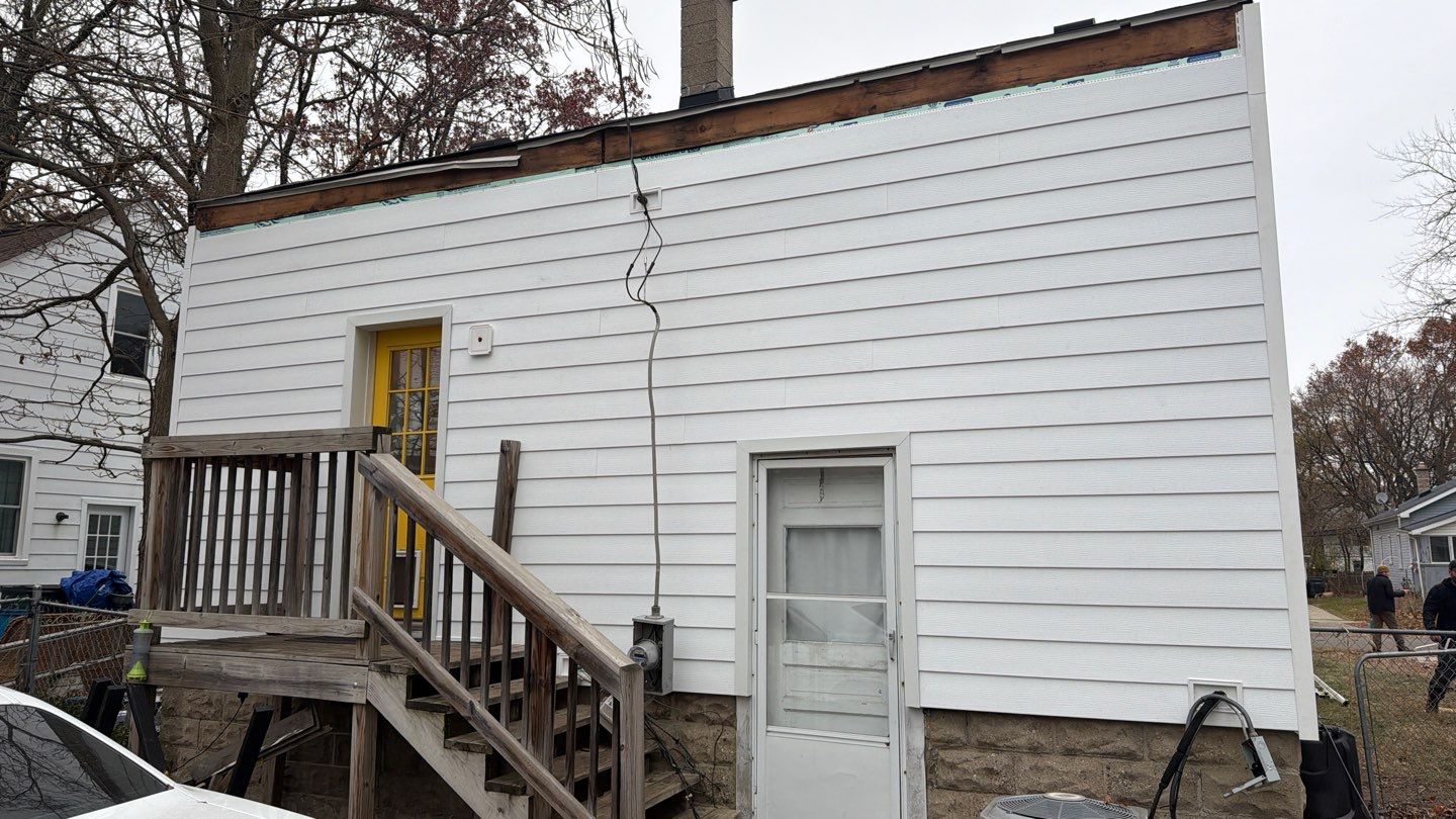 Siding Replacement using Ascend Glacier White by 180 Contractors