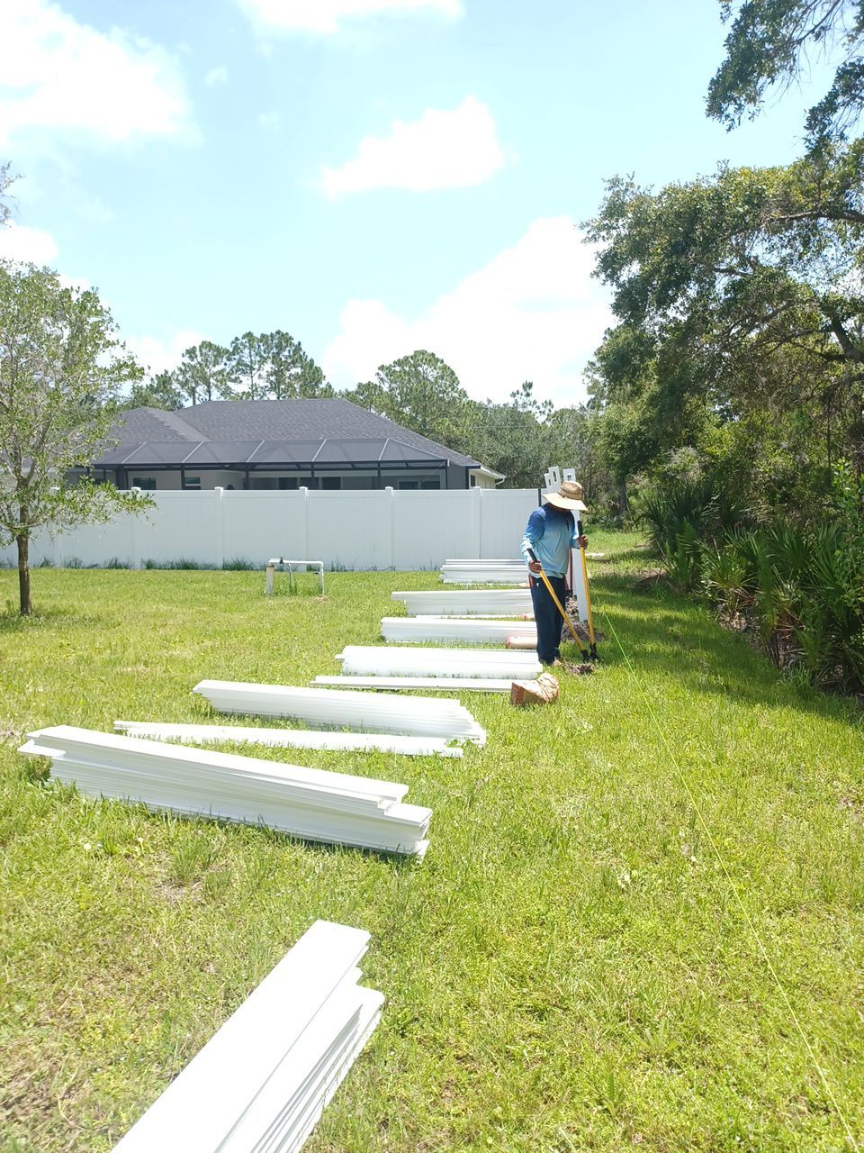 North Port, FL 6ft. Tall White Vinyl Privacy Fence  by Asap fence and gates, LLC