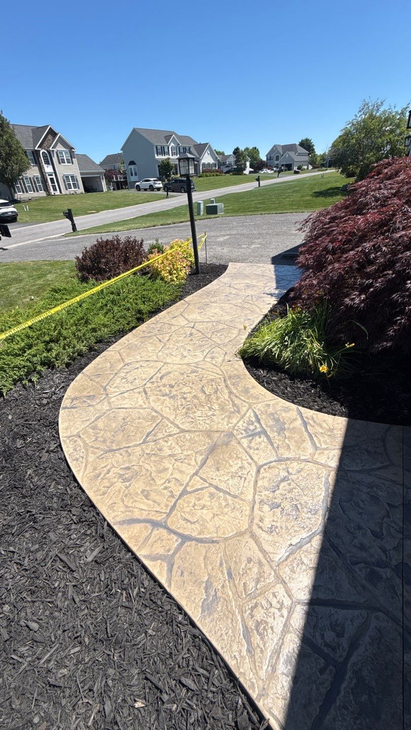Appalachian Flagstone Stamp  by NG Masonry & Construction LLC