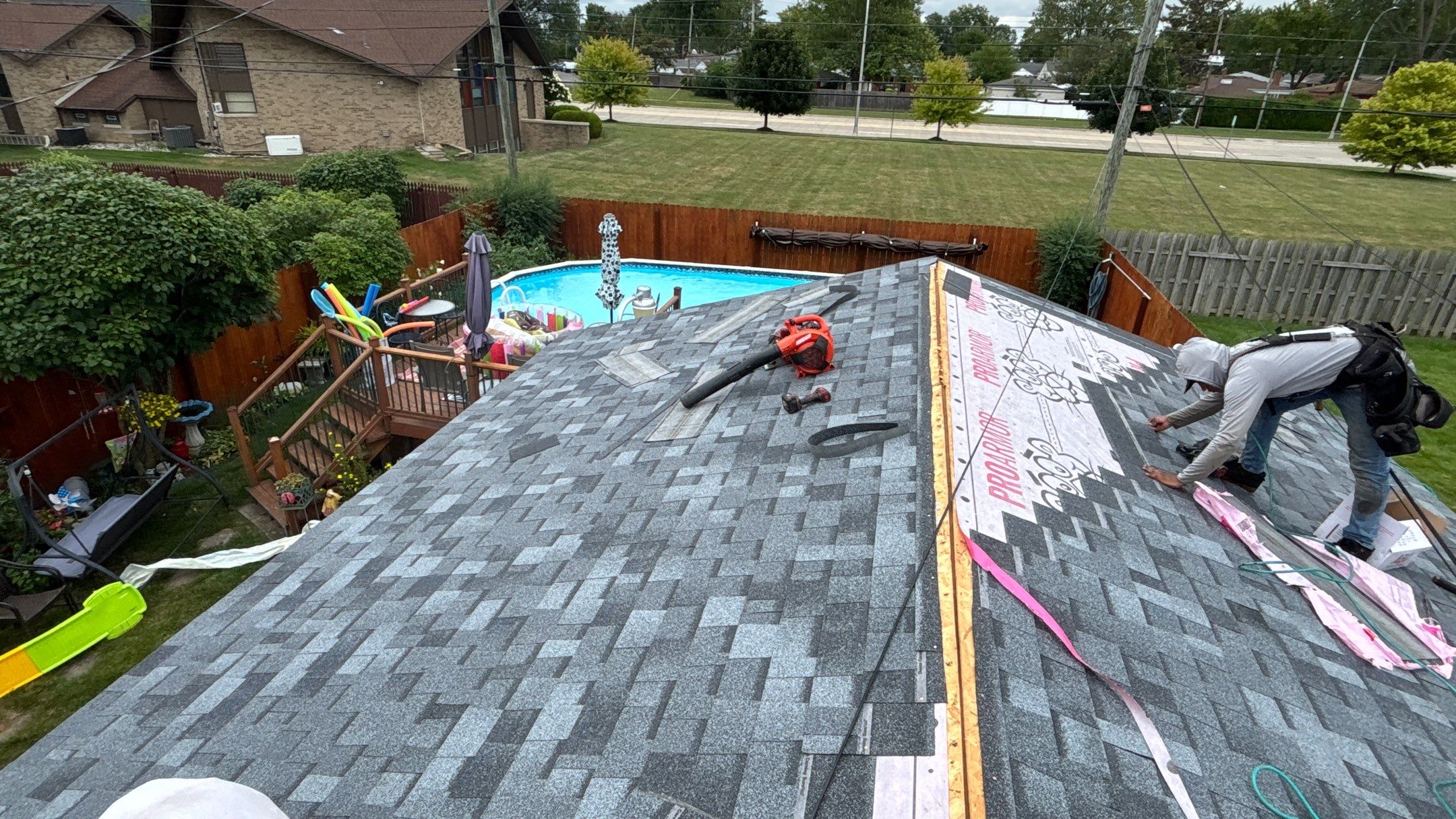 Roof Replacement using Owens Corning Slatestone Gray by 180 Contractors