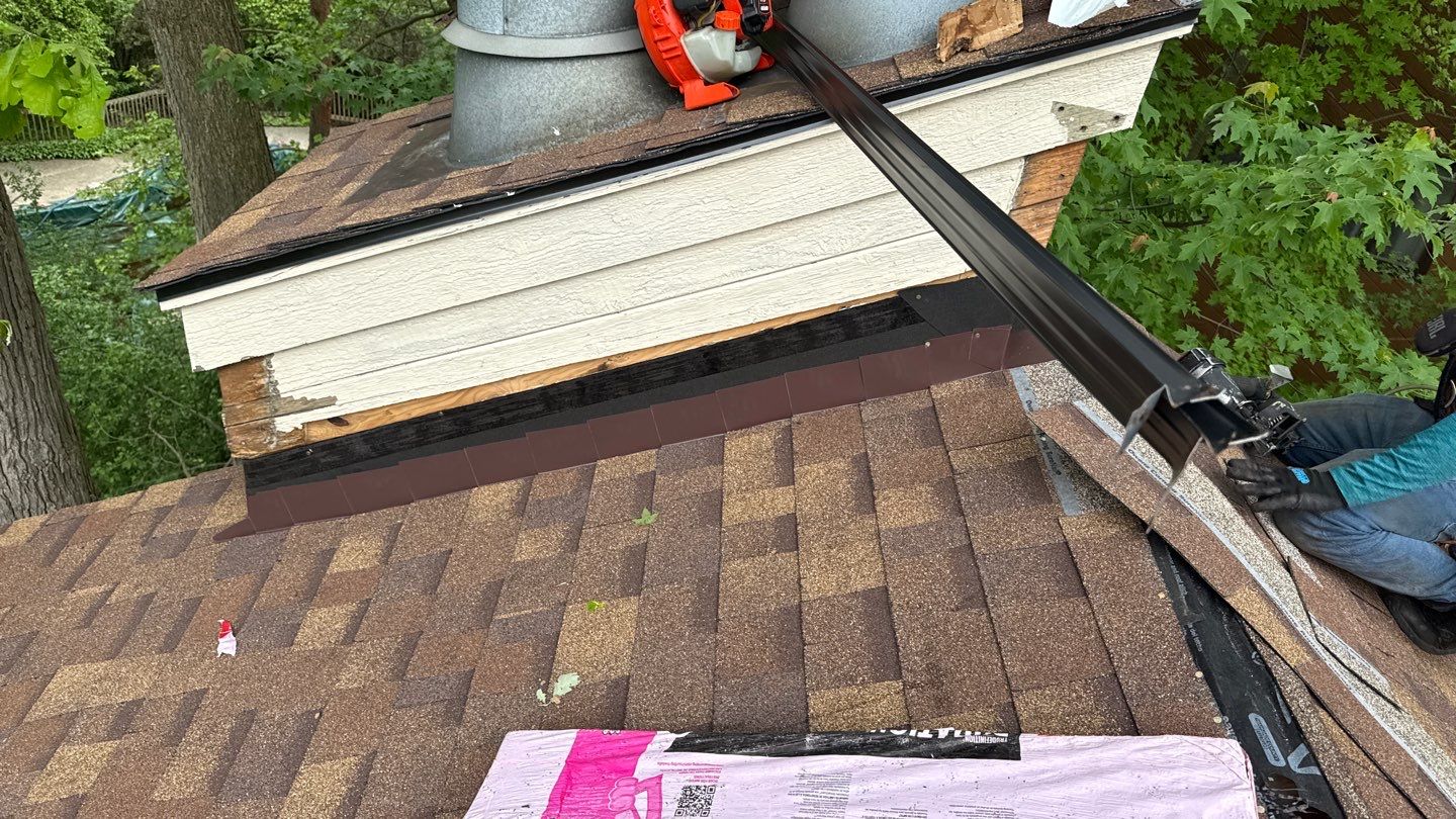 Roof Replacement using Owens Corning Desert Rose by 180 Contractors