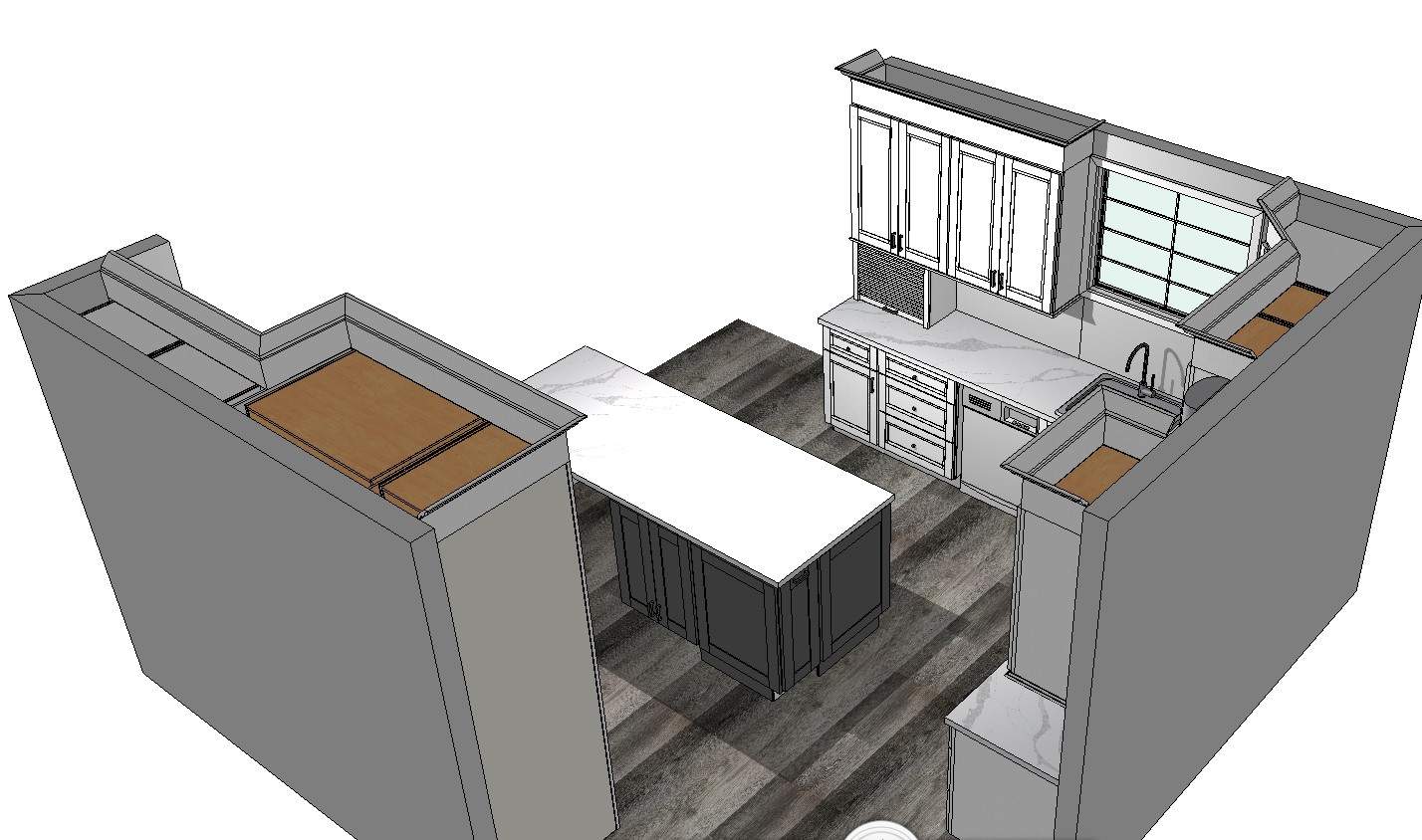 Kitchen Remodel using Cabinets by Home Concepts Construction