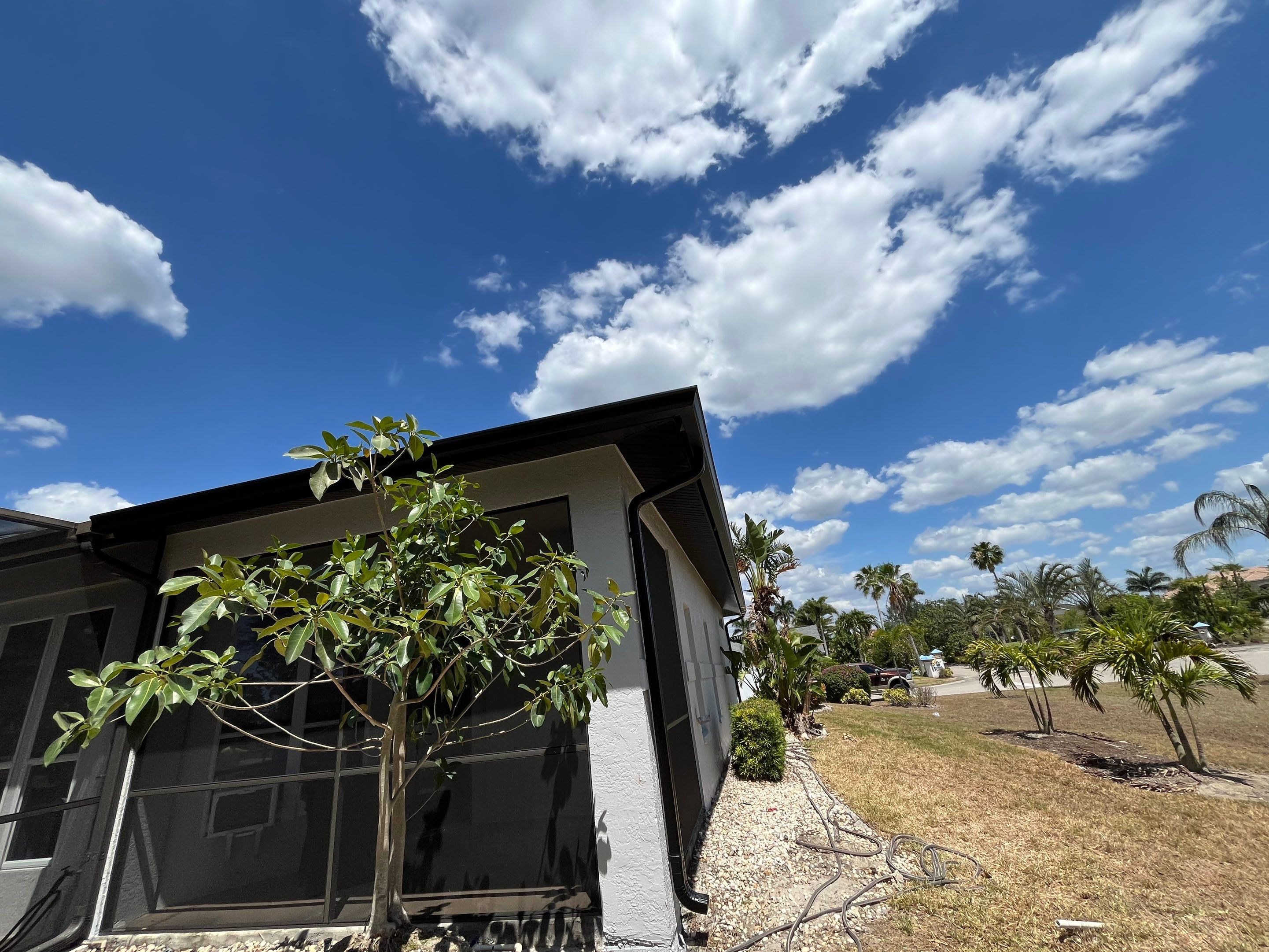 New Soffit and Fascia and Gutters in North Fort Myers FL by Gutter Professors