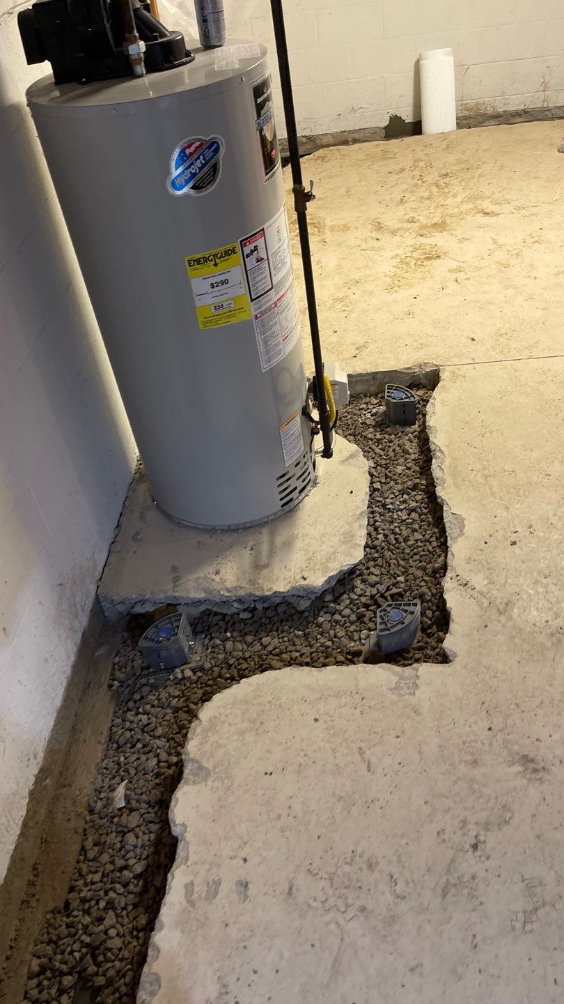 Interior Basement Waterproofing System by Toledo Basement Repair
