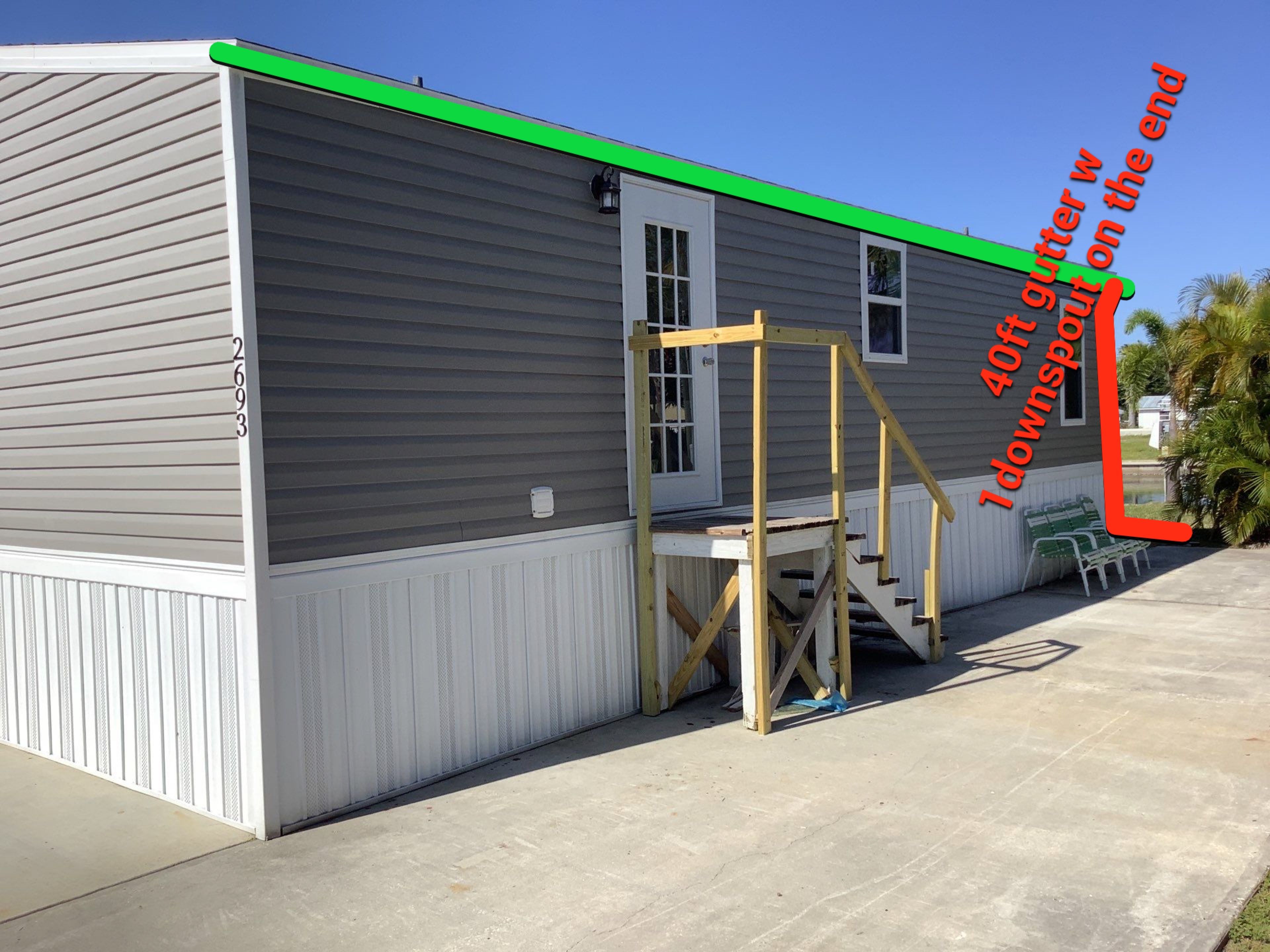 Aluminum Gutters for Beachside Homes in St James City FL by Gutter Professors