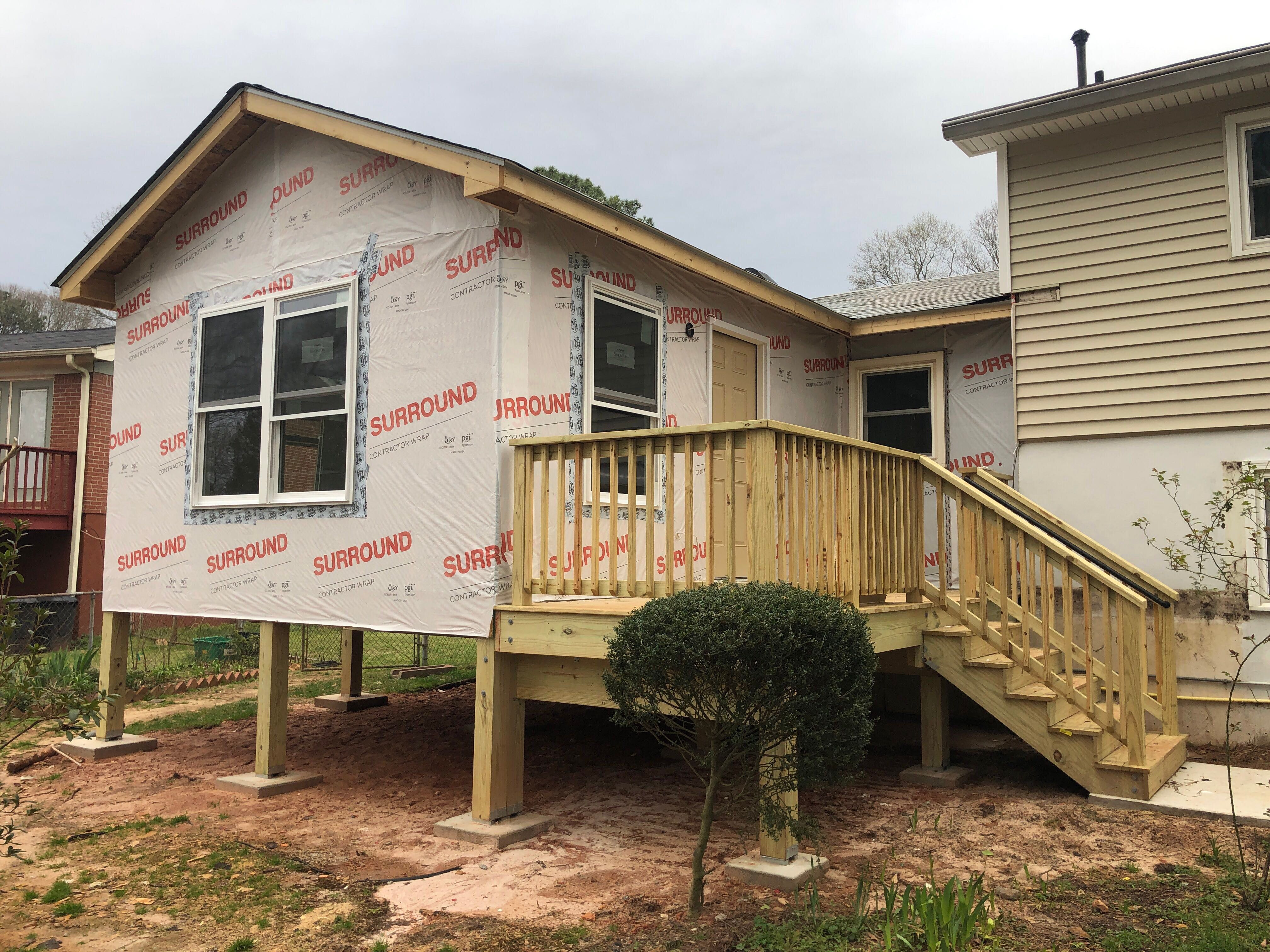 Sunroom Addition and Custom Wood Deck Installation in Marietta by Swift Home Renovations