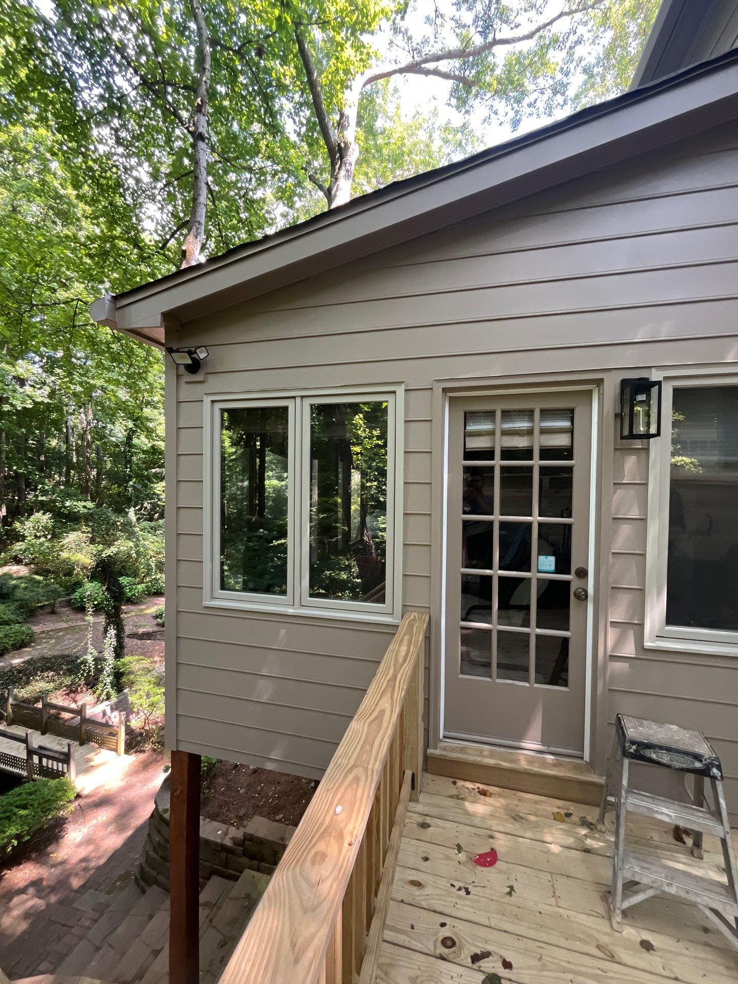 Pressure Treated Pine Deck Build in East Cobb by Nelson Exteriors