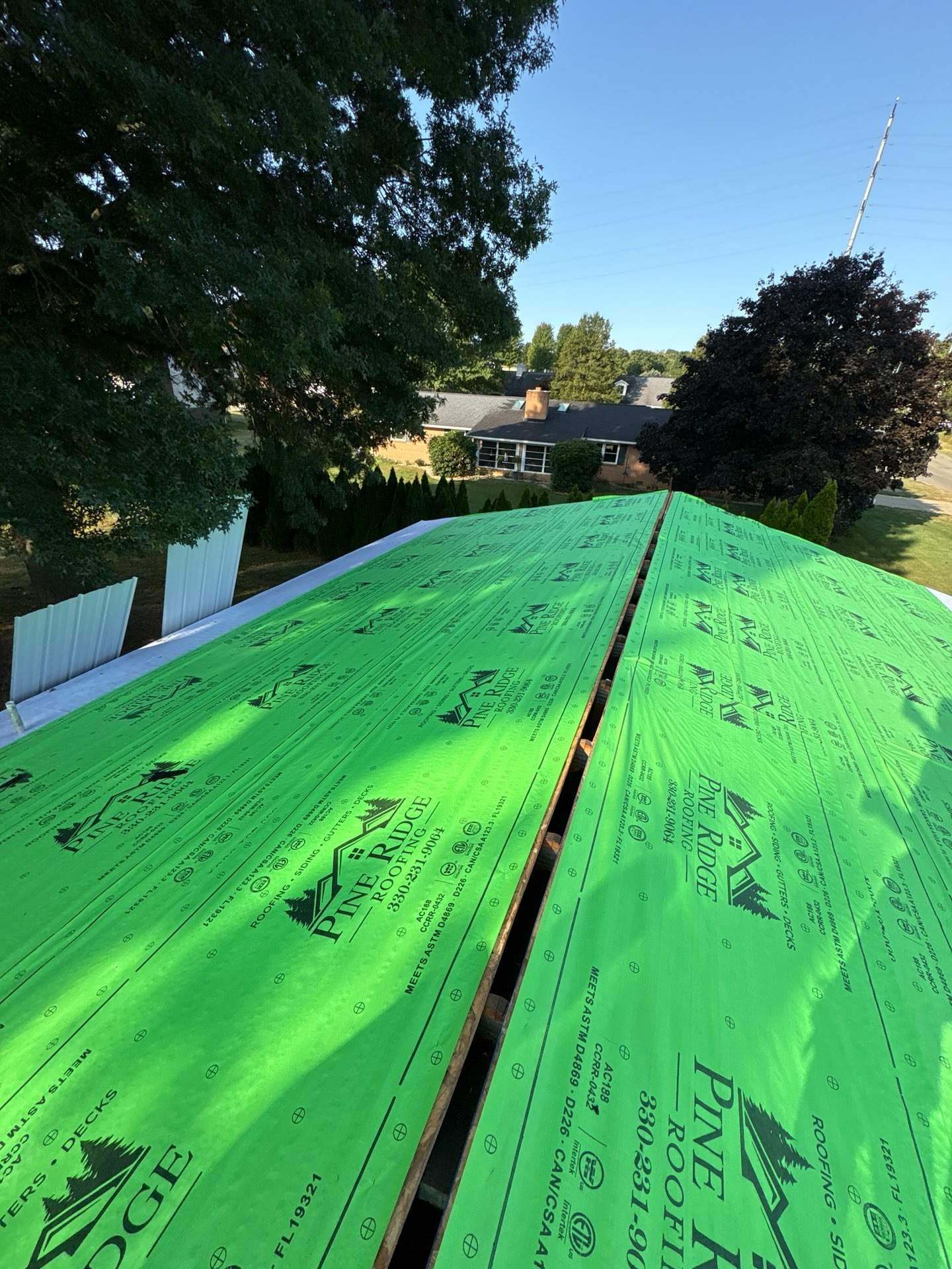 Project in Strasburg Ohio by Pine Ridge Roofing LLC