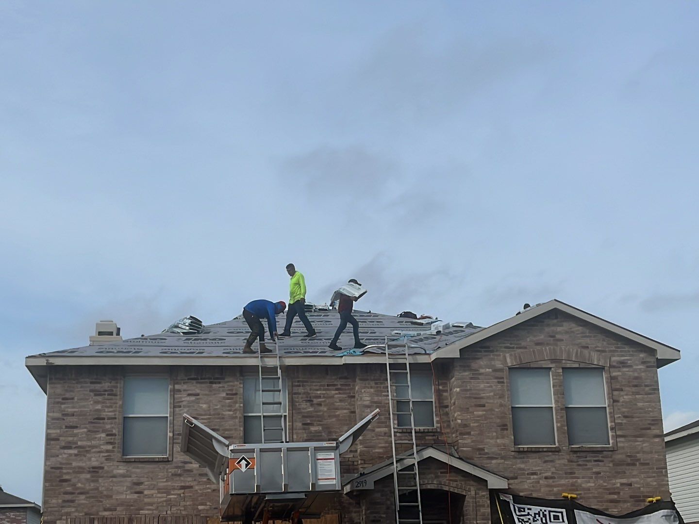 Full Roof Replacement, Chimney Rebuild and Interior Damage Replacement by First United Roofing & Construction