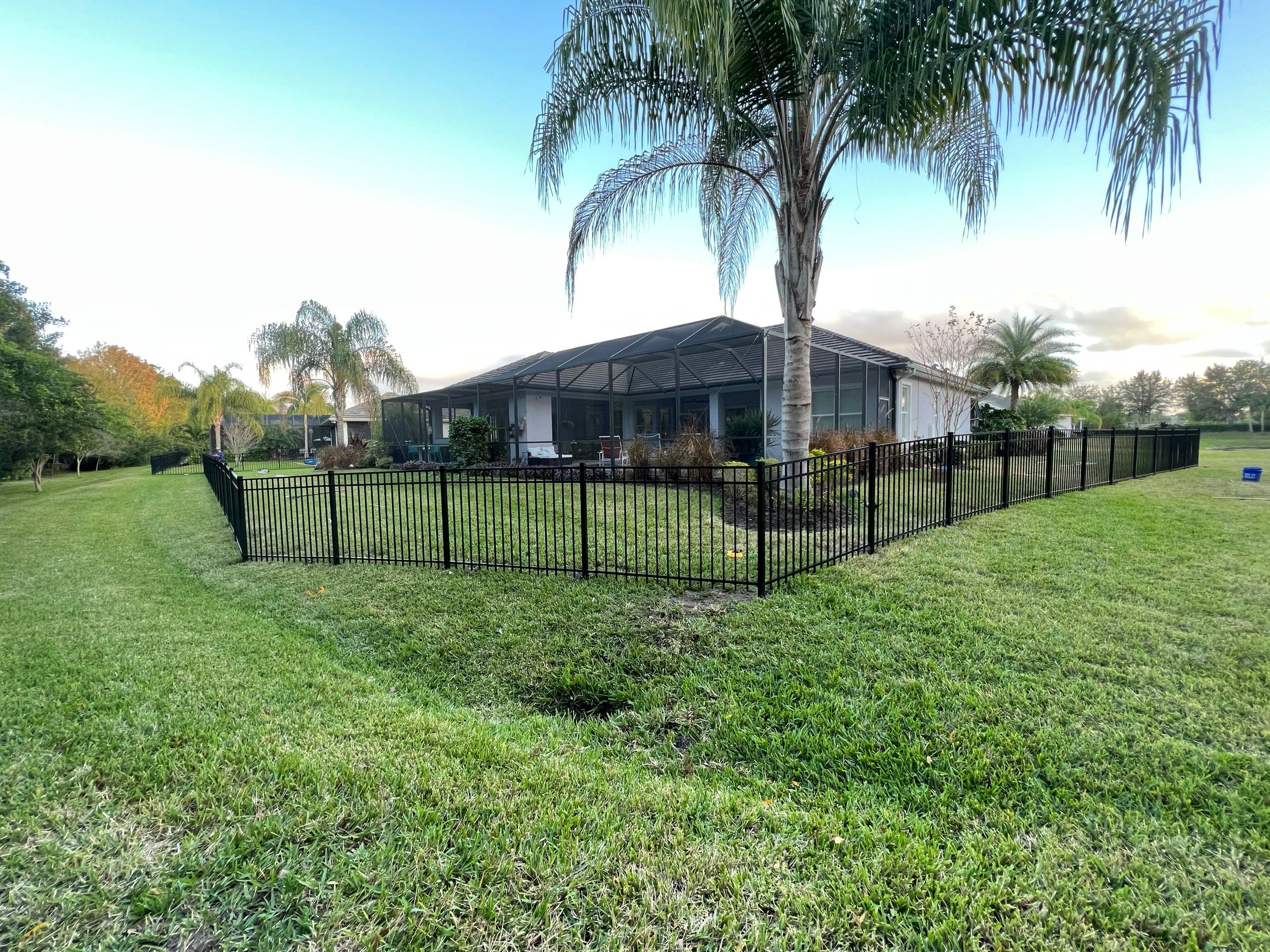 Bradenton, FL  4ft. Tall 3-rail Black Aluminum Fence  by Asap fence and gates, LLC