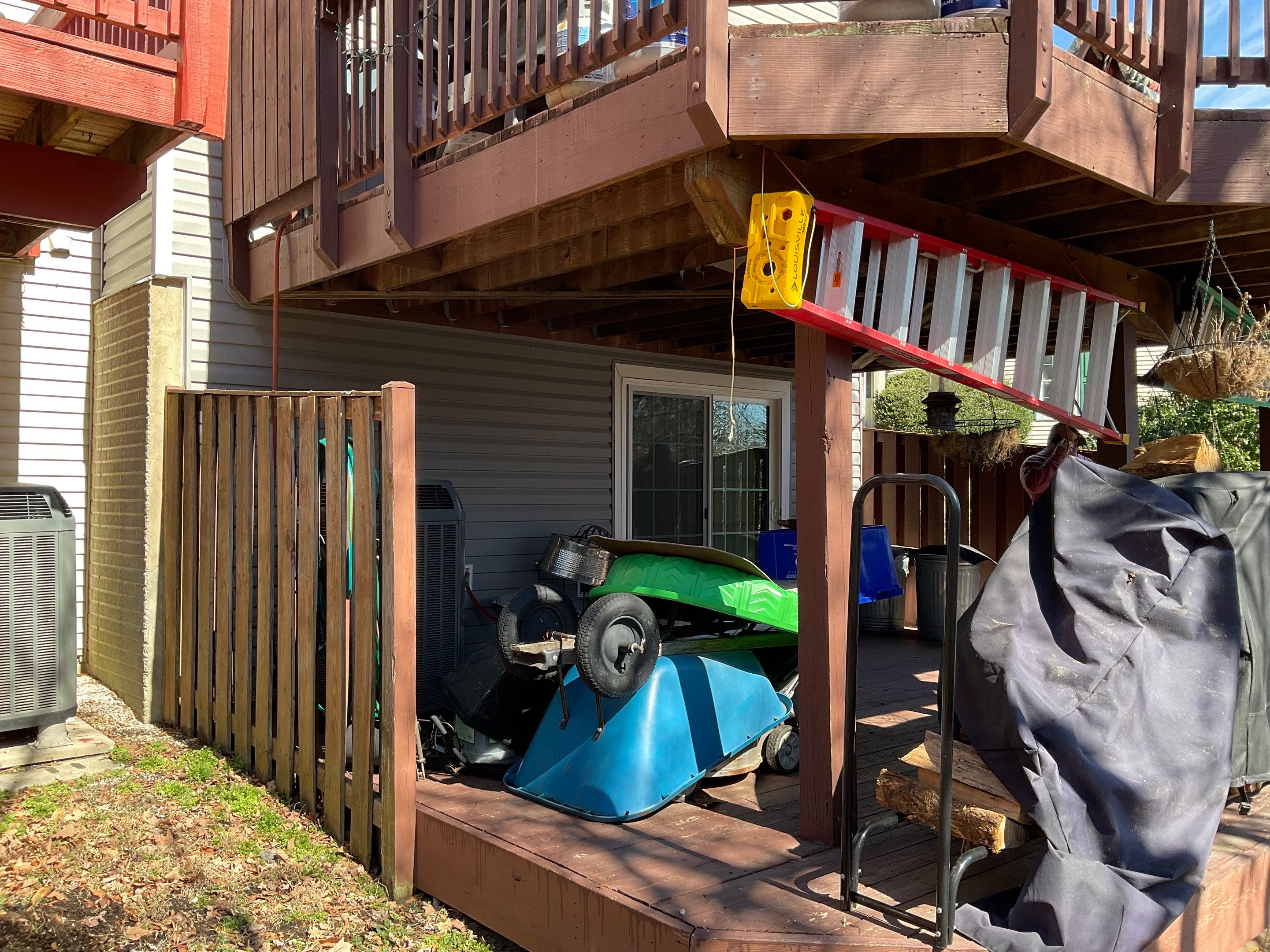 Deck Installation using New Composite Deck Board by Alpha Design Services