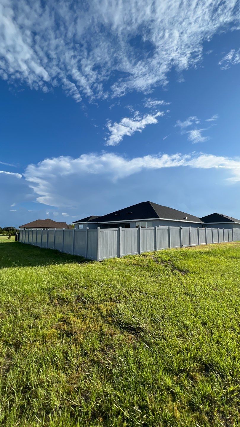 Wimauma, FL 6ft. Tall Slate Gray Vinyl Privacy  by Asap fence and gates, LLC